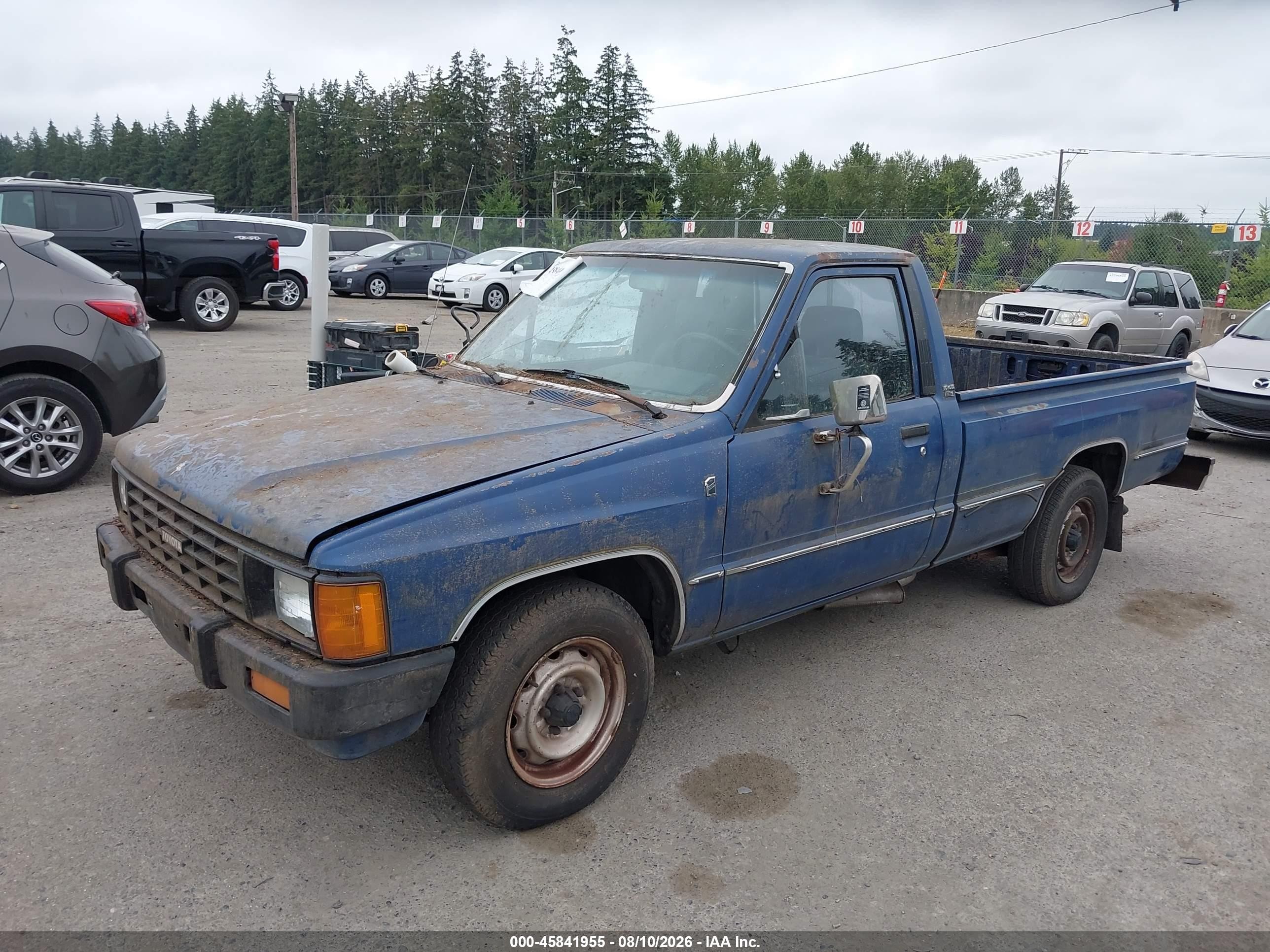 1986 Toyota Pickup 1 Ton Long Bed Rn55 Синий vin: JT4RN55E4G0195699