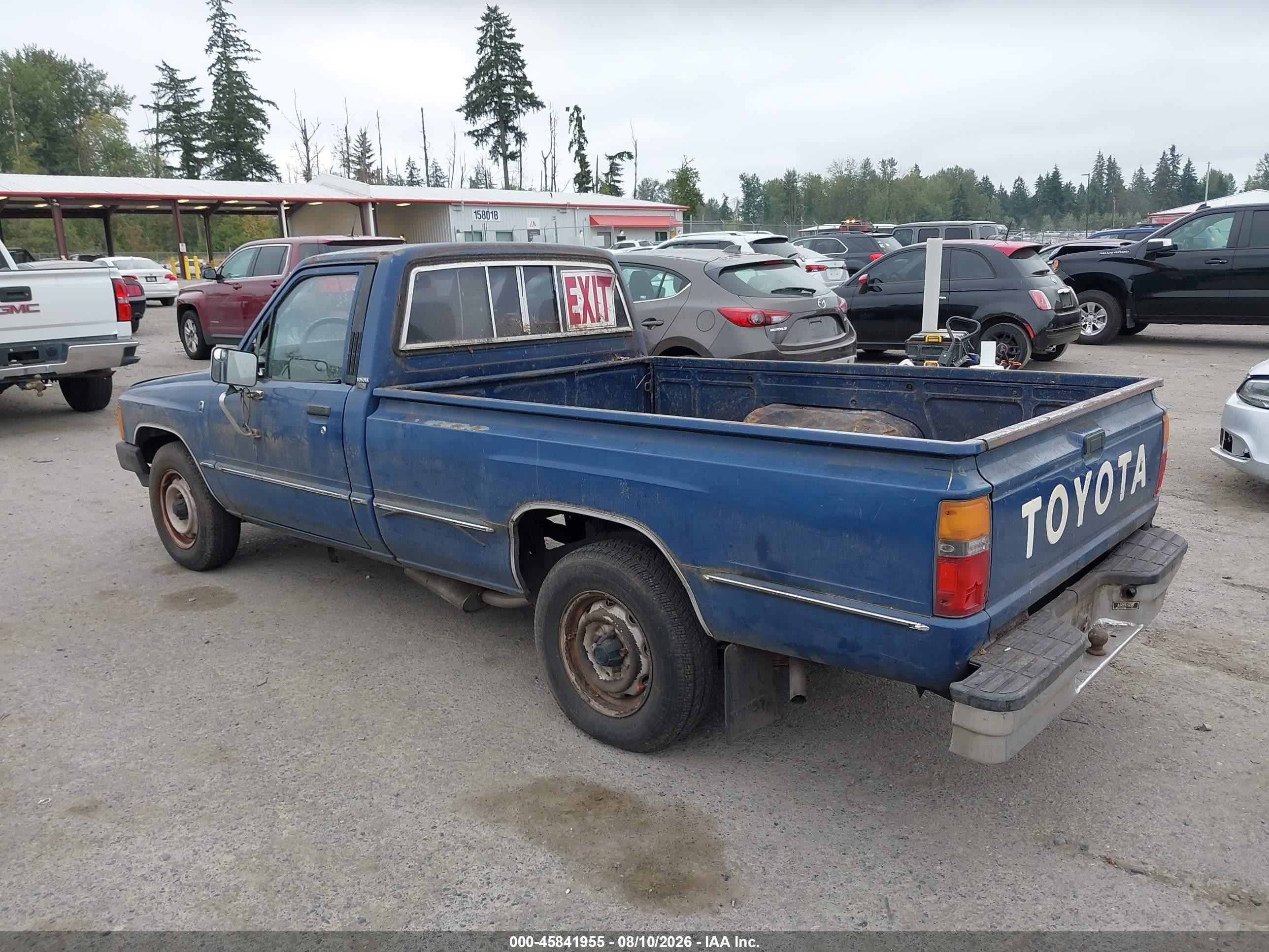 1986 Toyota Pickup 1 Ton Long Bed Rn55 Синий vin: JT4RN55E4G0195699