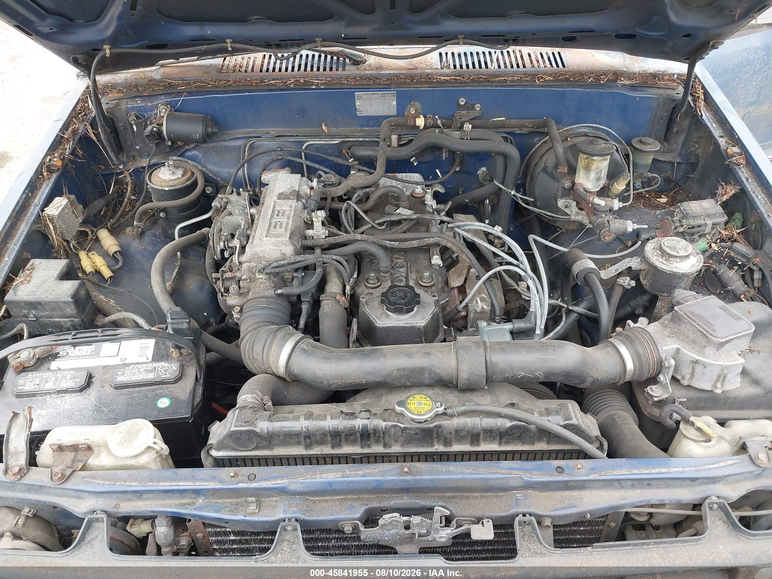 1986 Toyota Pickup 1 Ton Long Bed Rn55 Синий vin: JT4RN55E4G0195699