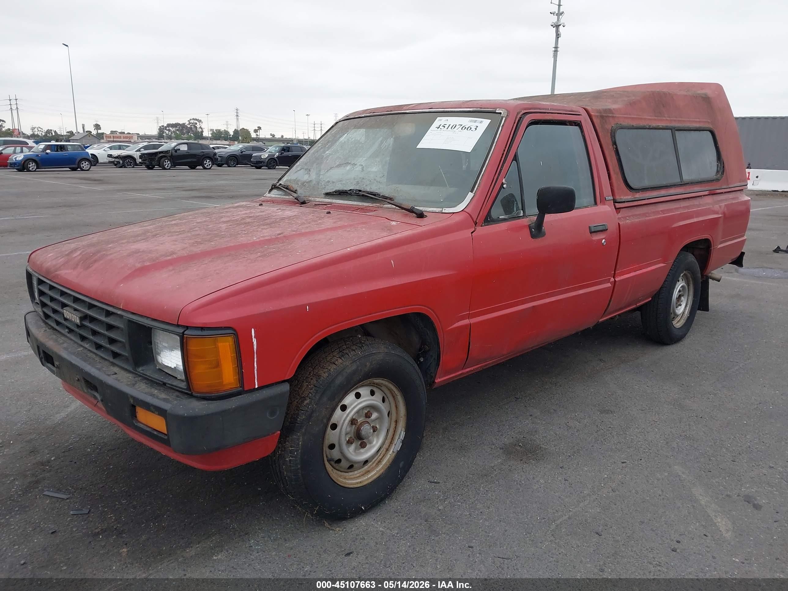 1986 Toyota Pickup 1/2 Ton Rn55 Red vin: JT4RN55R5G0222959
