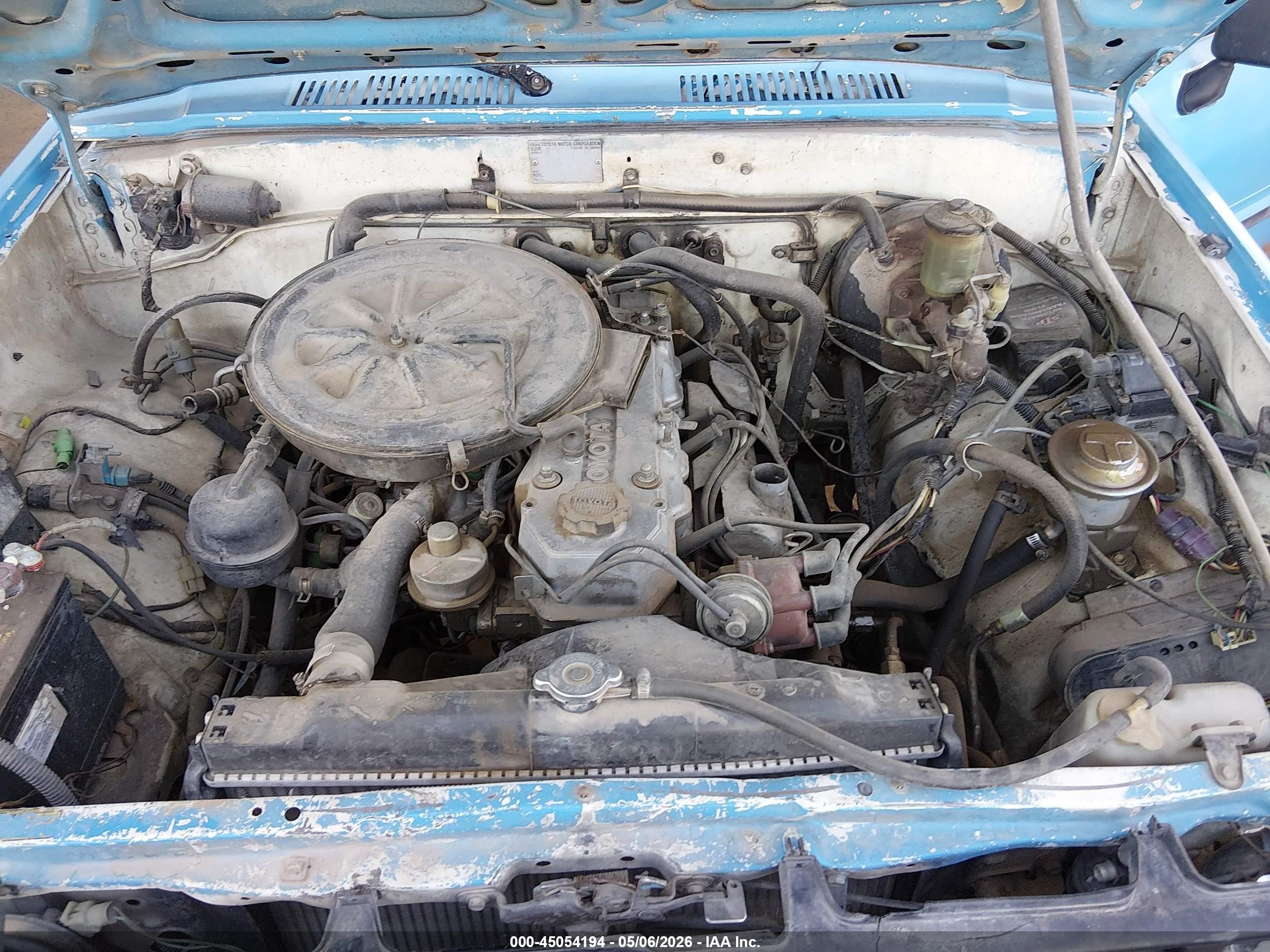 1985 Toyota Pickup Xtracab Rn56 Dlx Blue vin: JT4RN56DXF0113558