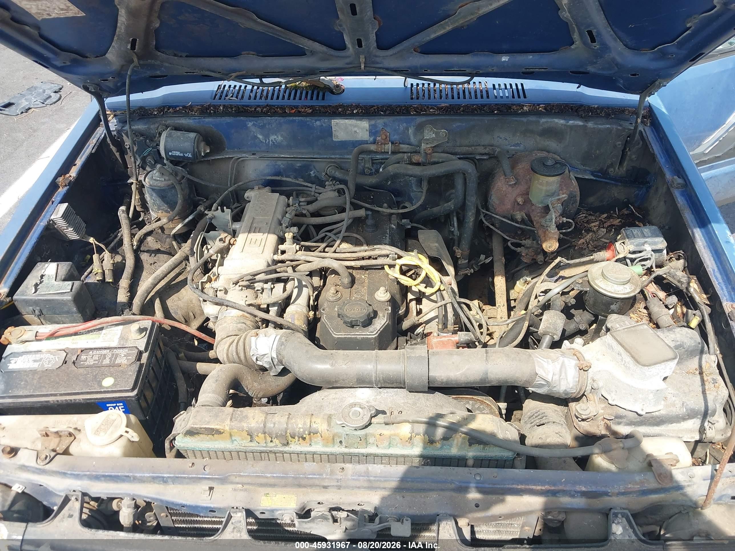 1985 Toyota Pickup Xtracab Rn56 Sr5 Blue vin: JT4RN56S2F0135357