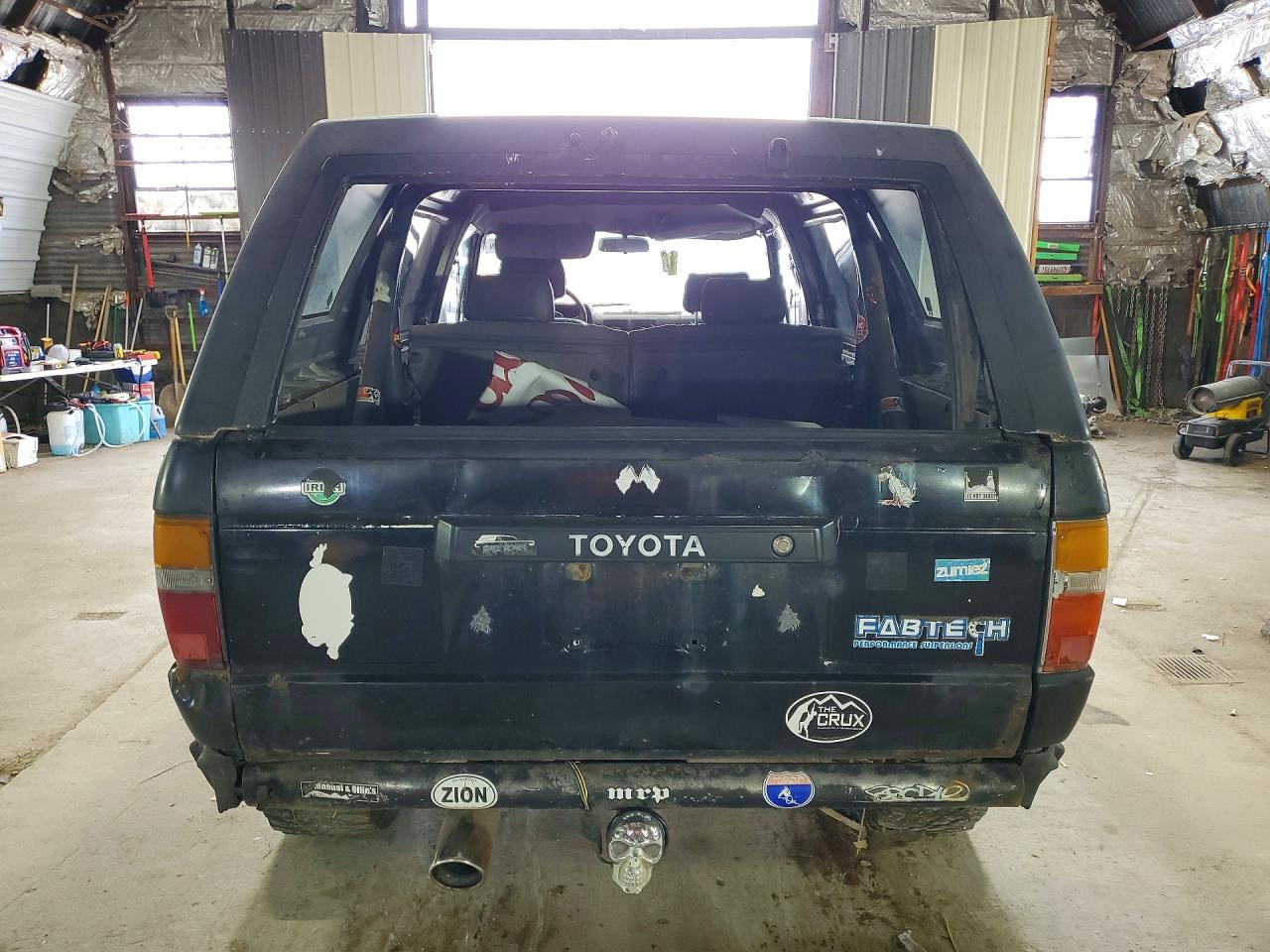 1986 Toyota 4runner Rn60 Black vin: JT4RN62D7G0075302