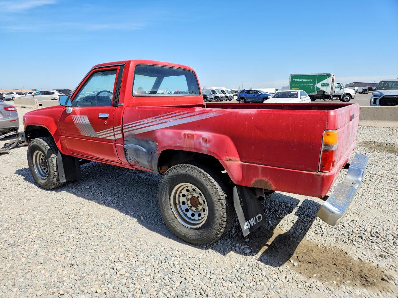 1987 Toyota Pickup Rn63 Std Red vin: JT4RN63R0H0114971