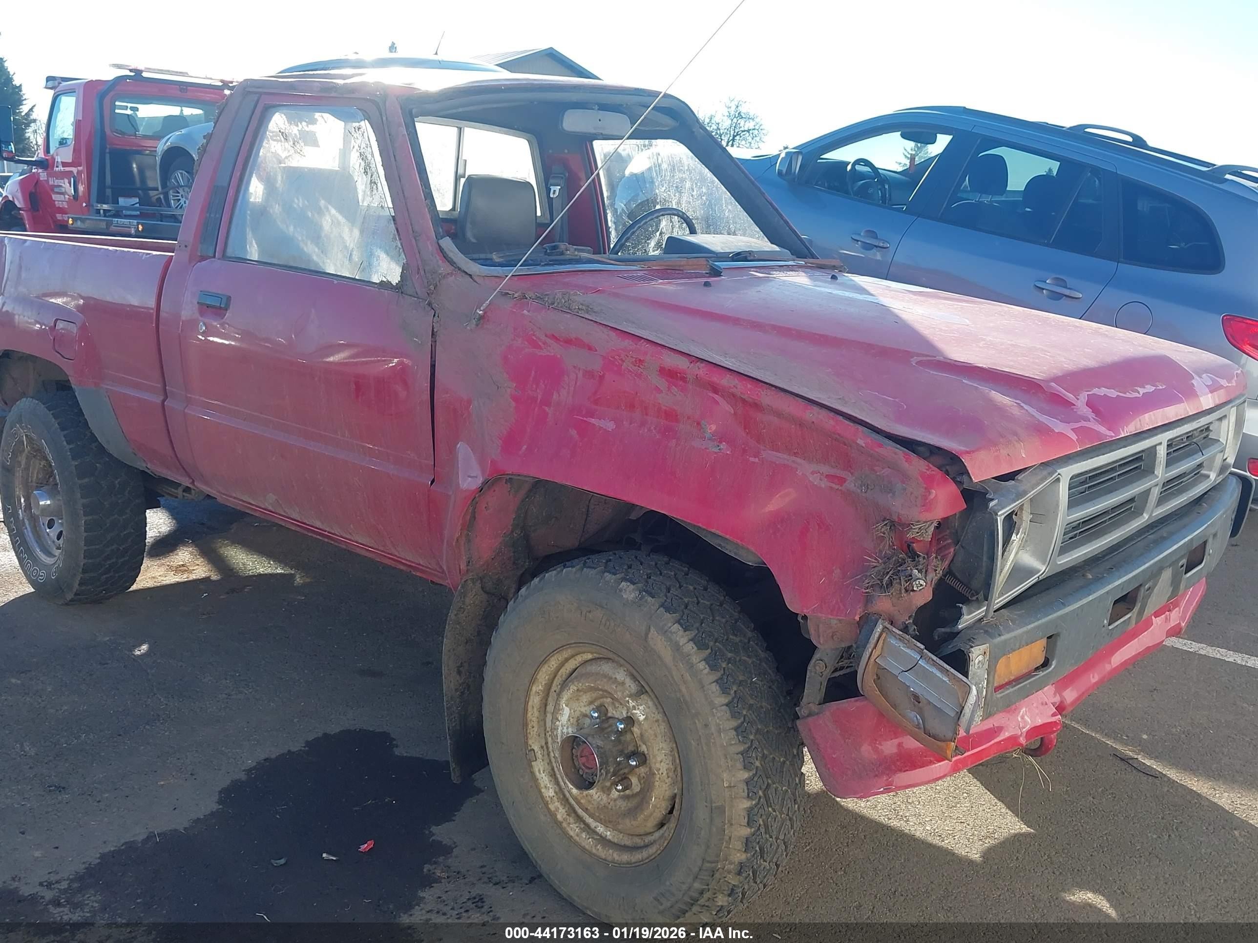 1987 Toyota Pickup Rn63 Std Red vin: JT4RN63R0H0131270