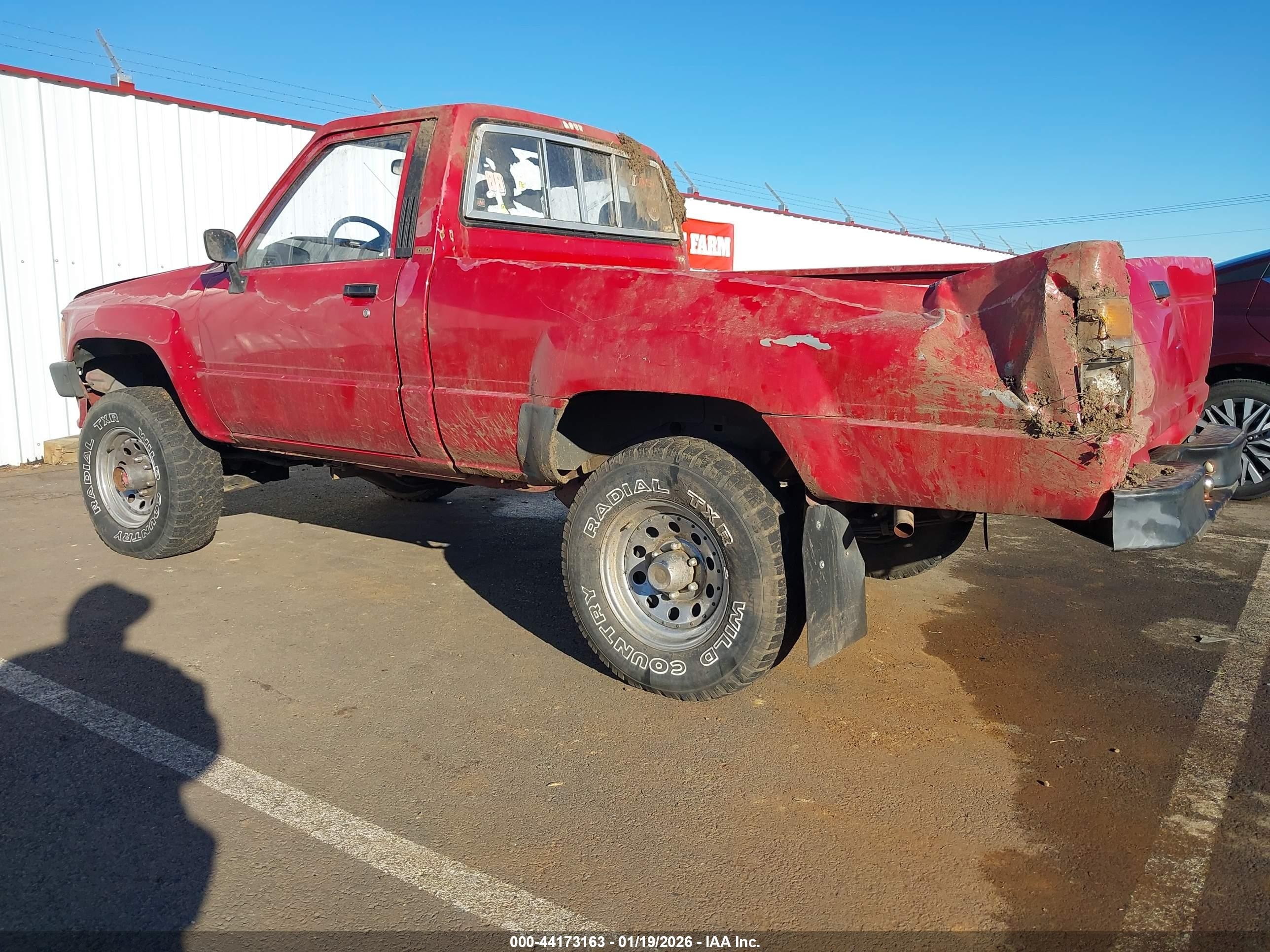 1987 Toyota Pickup Rn63 Std Red vin: JT4RN63R0H0131270