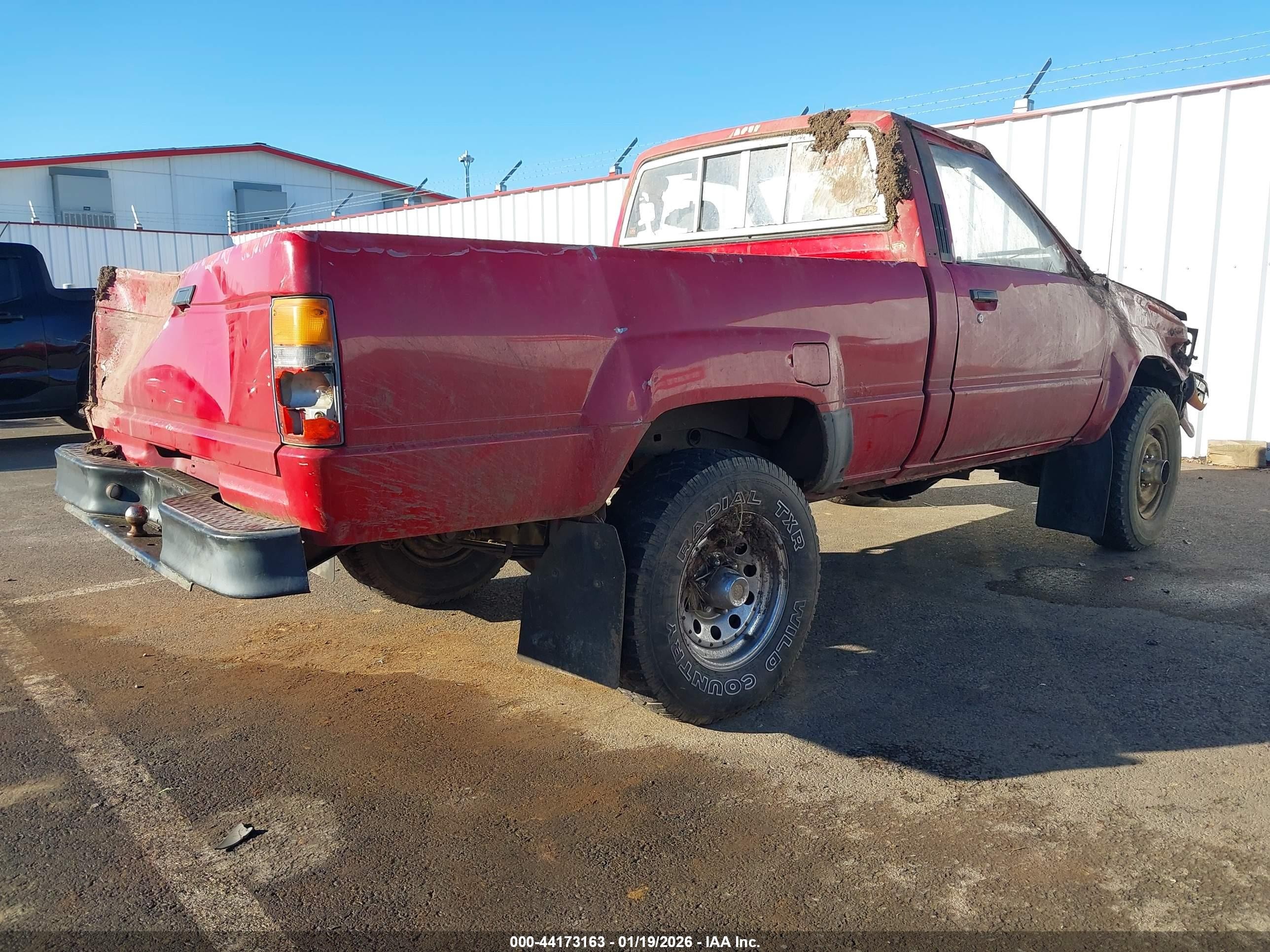 1987 Toyota Pickup Rn63 Std Red vin: JT4RN63R0H0131270
