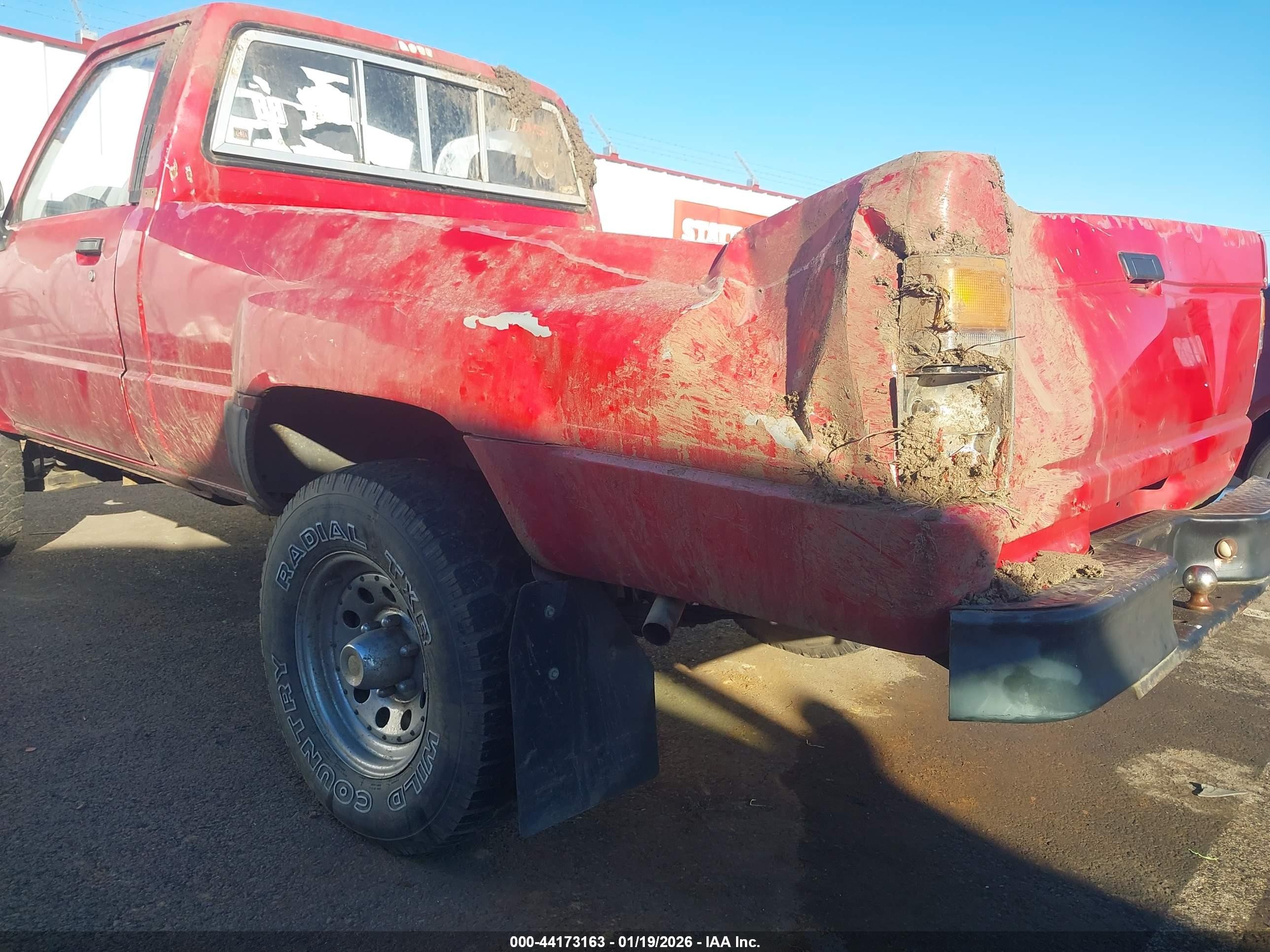 1987 Toyota Pickup Rn63 Std Red vin: JT4RN63R0H0131270