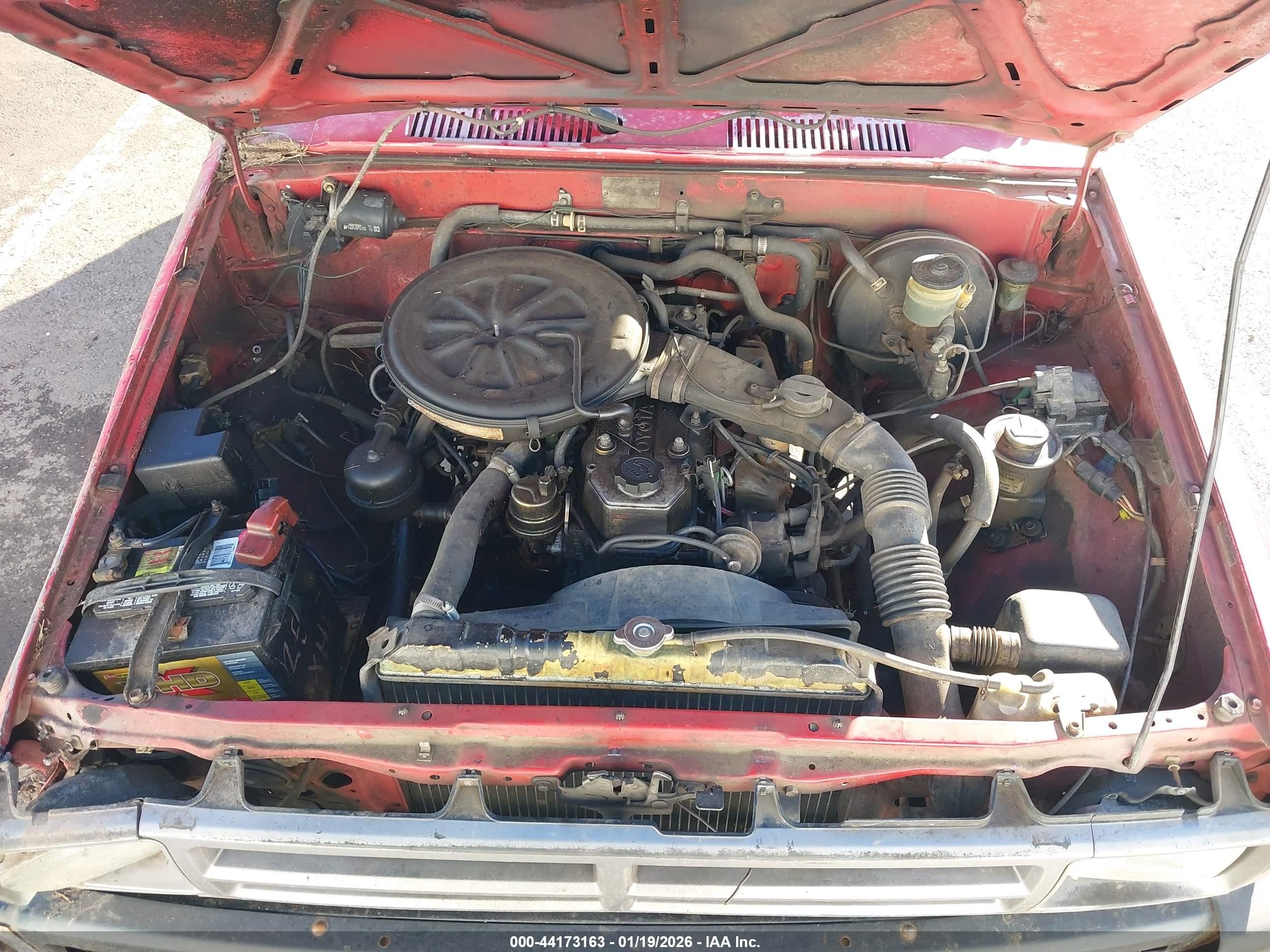 1987 Toyota Pickup Rn63 Std Red vin: JT4RN63R0H0131270