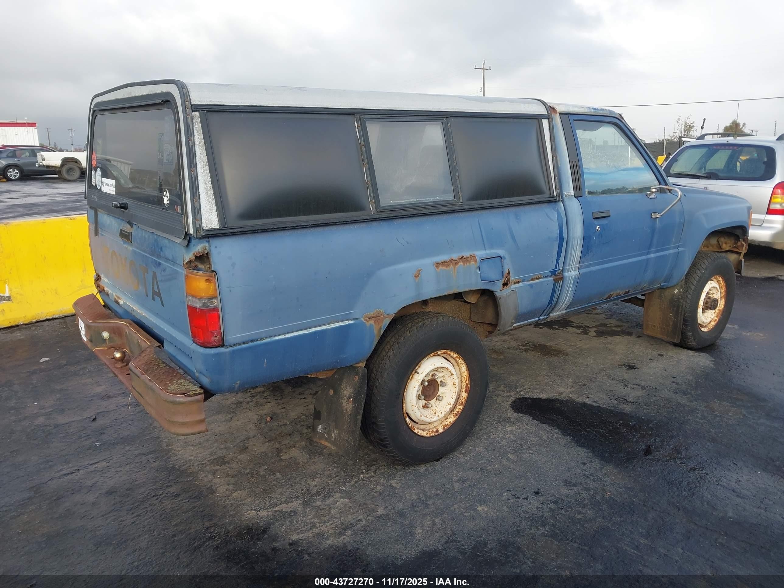 1987 Toyota Pickup Rn63 Std Blue vin: JT4RN63R2H0102014
