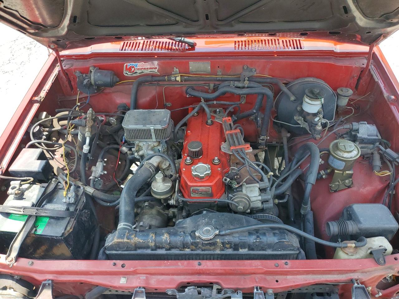 1987 Toyota Pickup Rn63 Std Red vin: JT4RN63R5H0114299