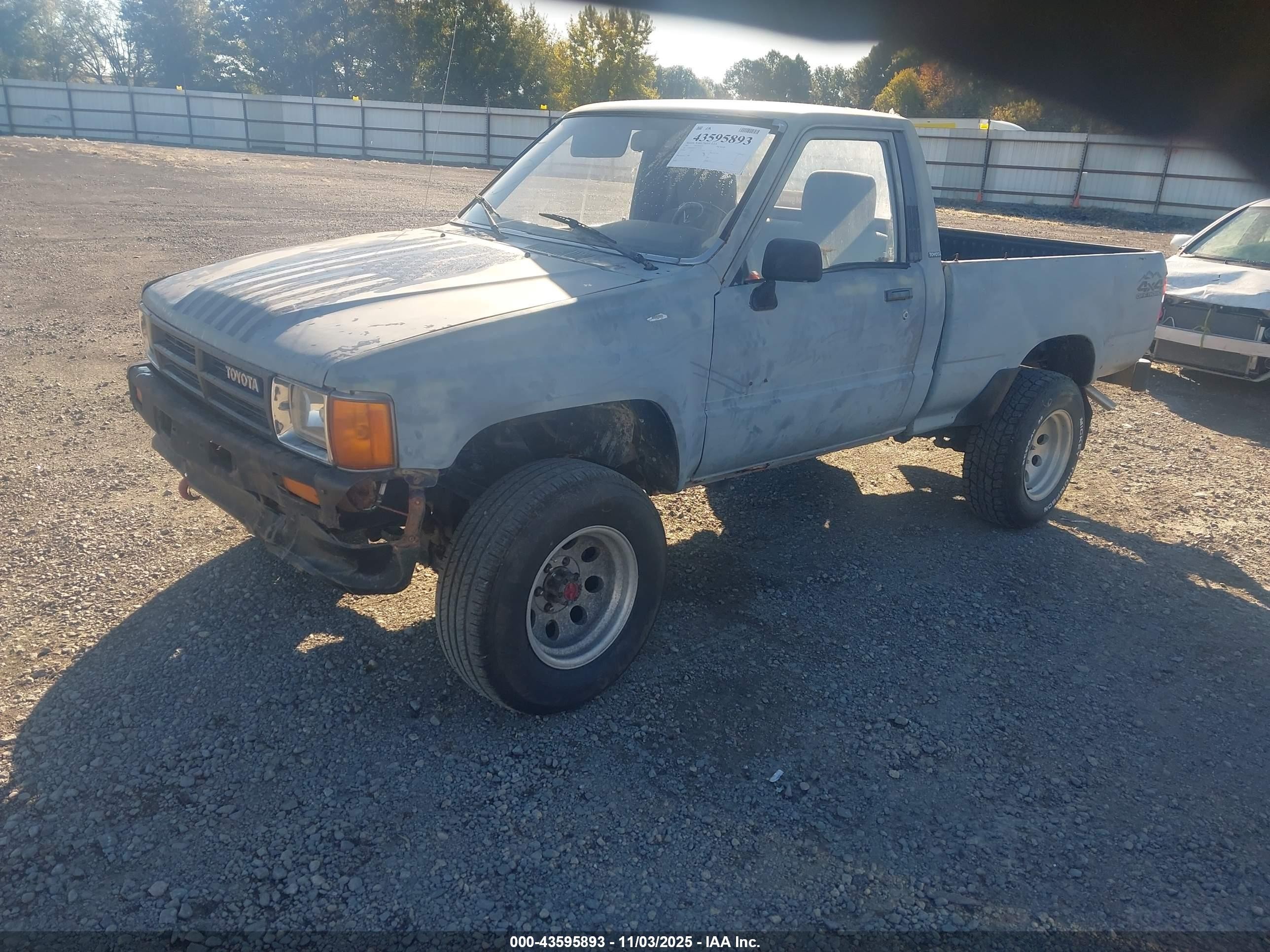 1987 Toyota Pickup Rn63 Std Gray vin: JT4RN63R9H0132370