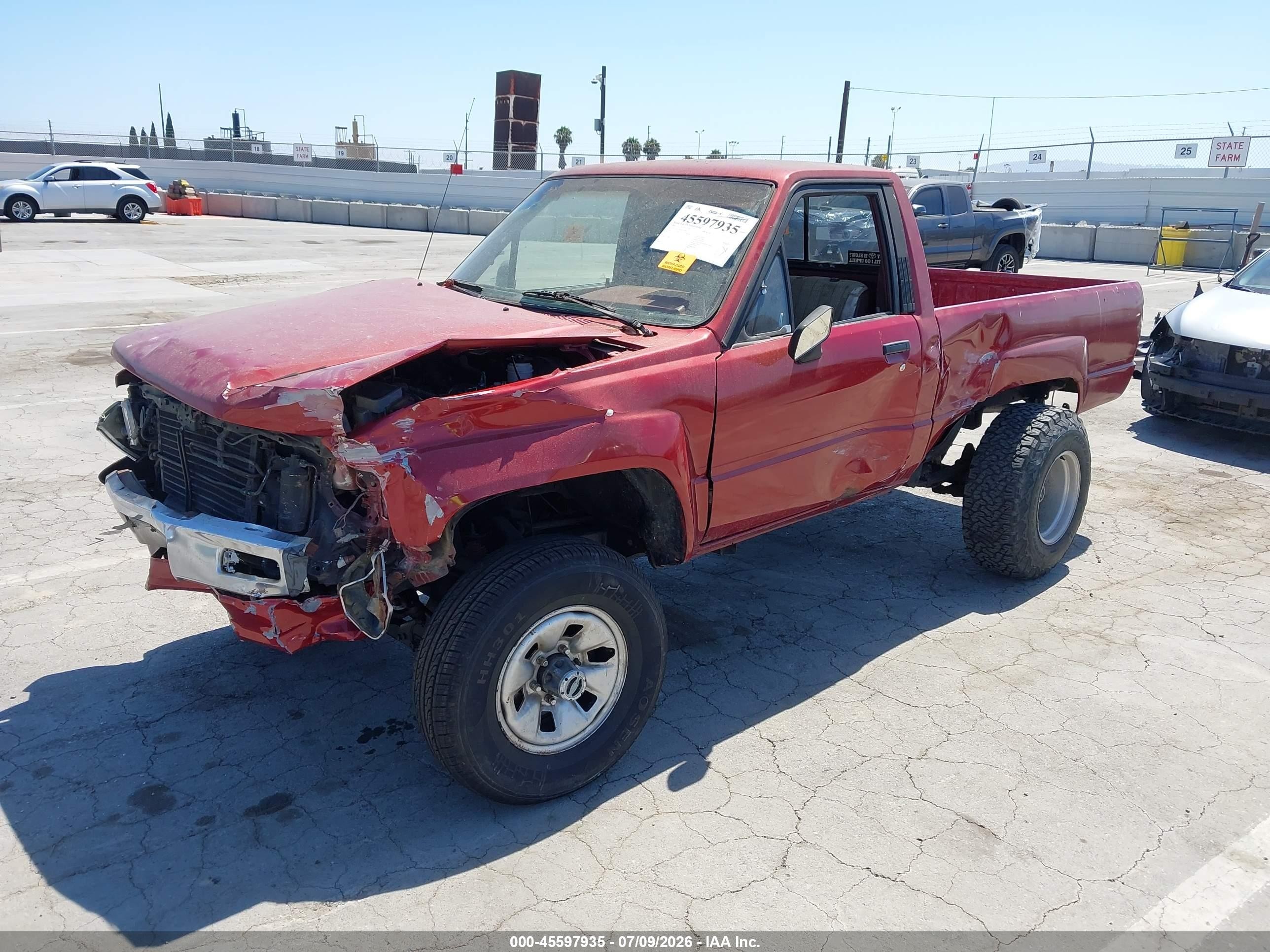 1988 Toyota Pickup Rn63 Sr5 Темно-бордовый vin: JT4RN63S6J5035638