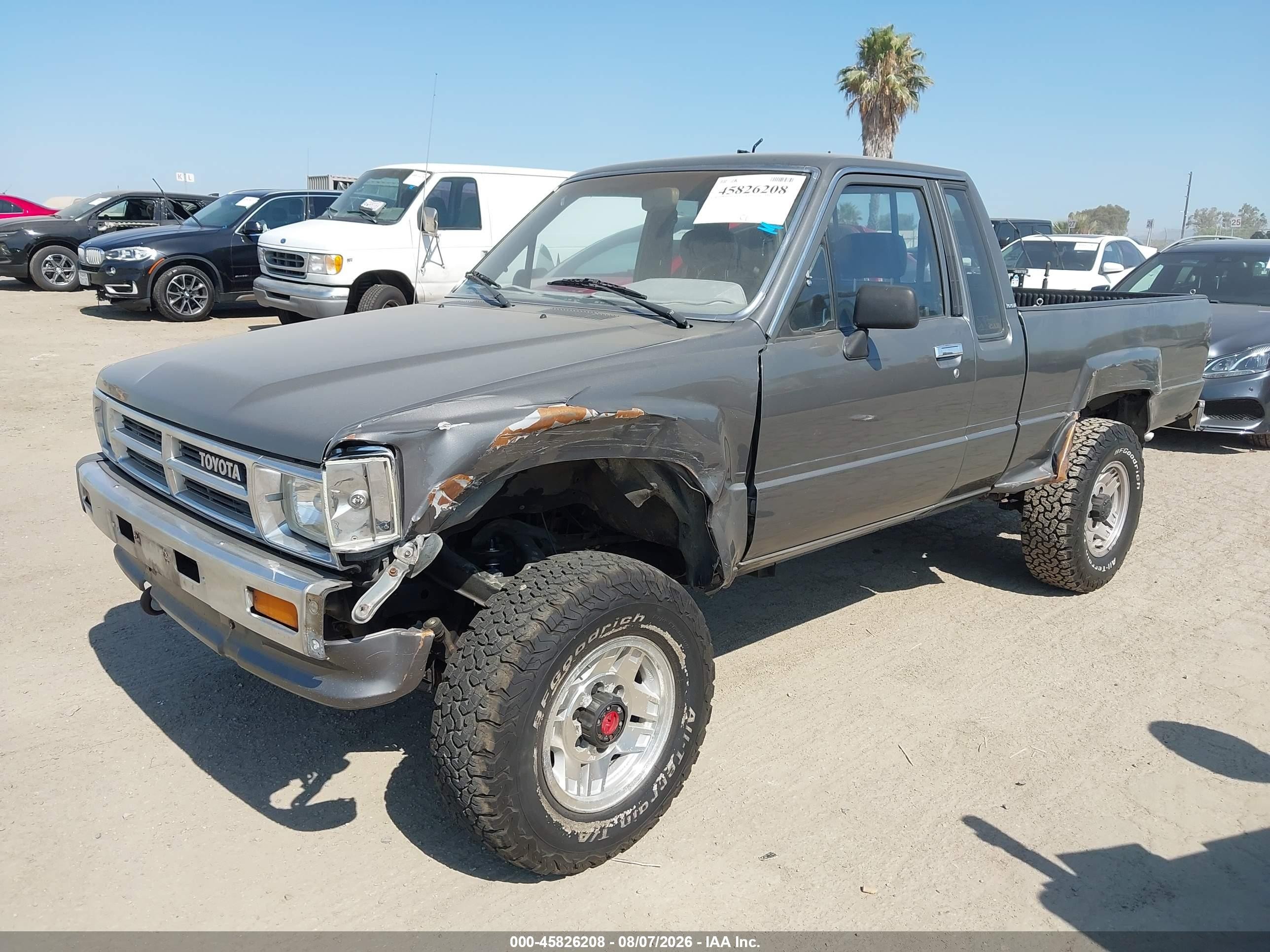 1987 Toyota Pickup Xtracab Rn67 Dlx Gray vin: JT4RN67D6H5072422
