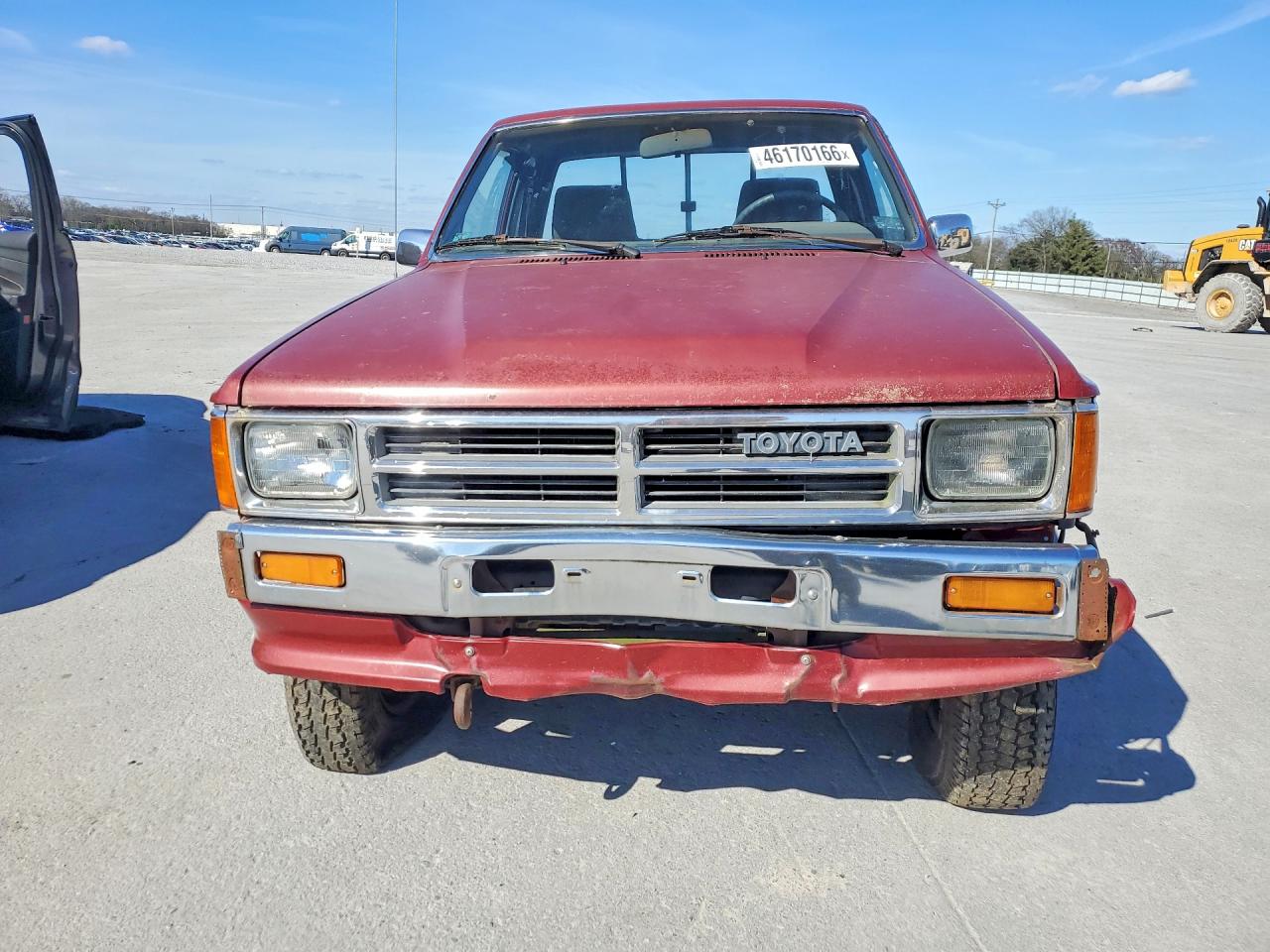 1987 Toyota Pickup Deluxe Burgundy vin: JT4RN67D7H5059355
