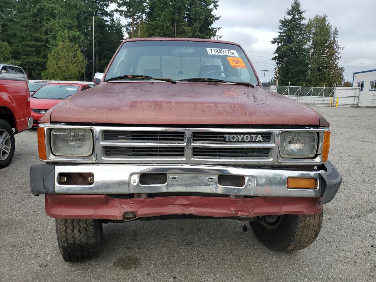 1987 Toyota Pickup Xtracab Rn67 Dlx Maroon vin: JT4RN67DXH5058149