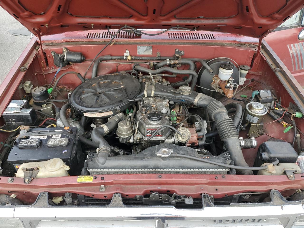 1987 Toyota Pickup Xtracab Rn67 Dlx Maroon vin: JT4RN67DXH5058149