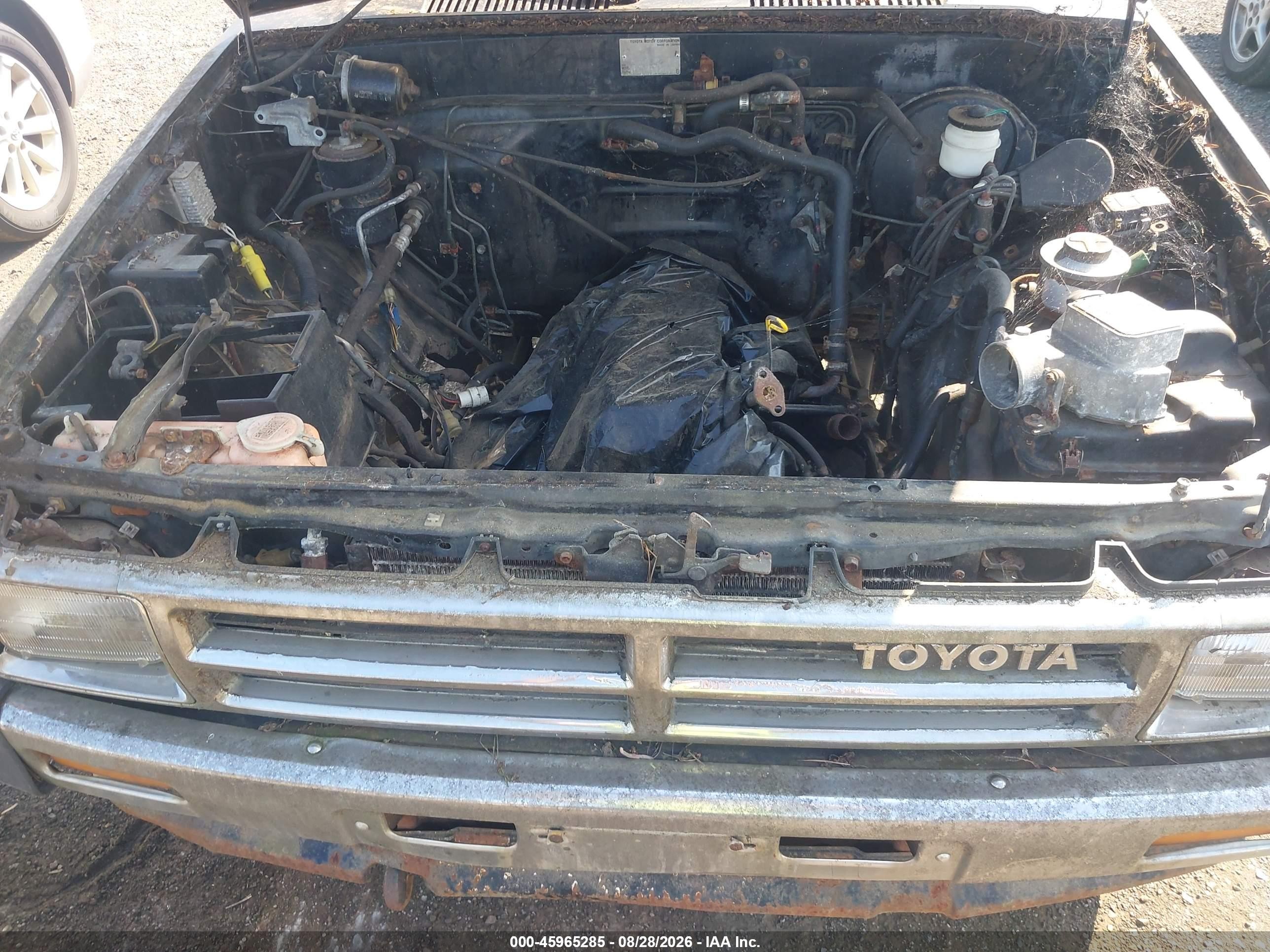 1987 Toyota Pickup Xtracab Rn67 Dlx Black vin: JT4RN67P6H5085441
