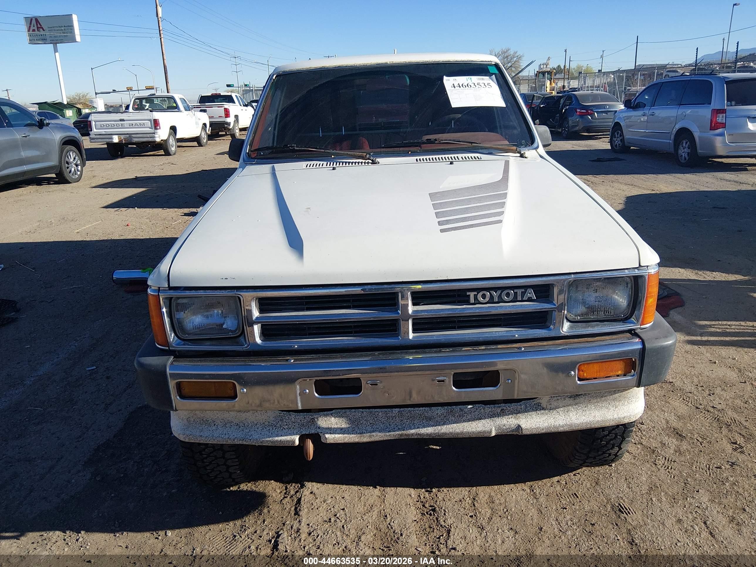 1988 Toyota Pickup Xtracab Rn67 Sr5 White vin: JT4RN67S5J5090964