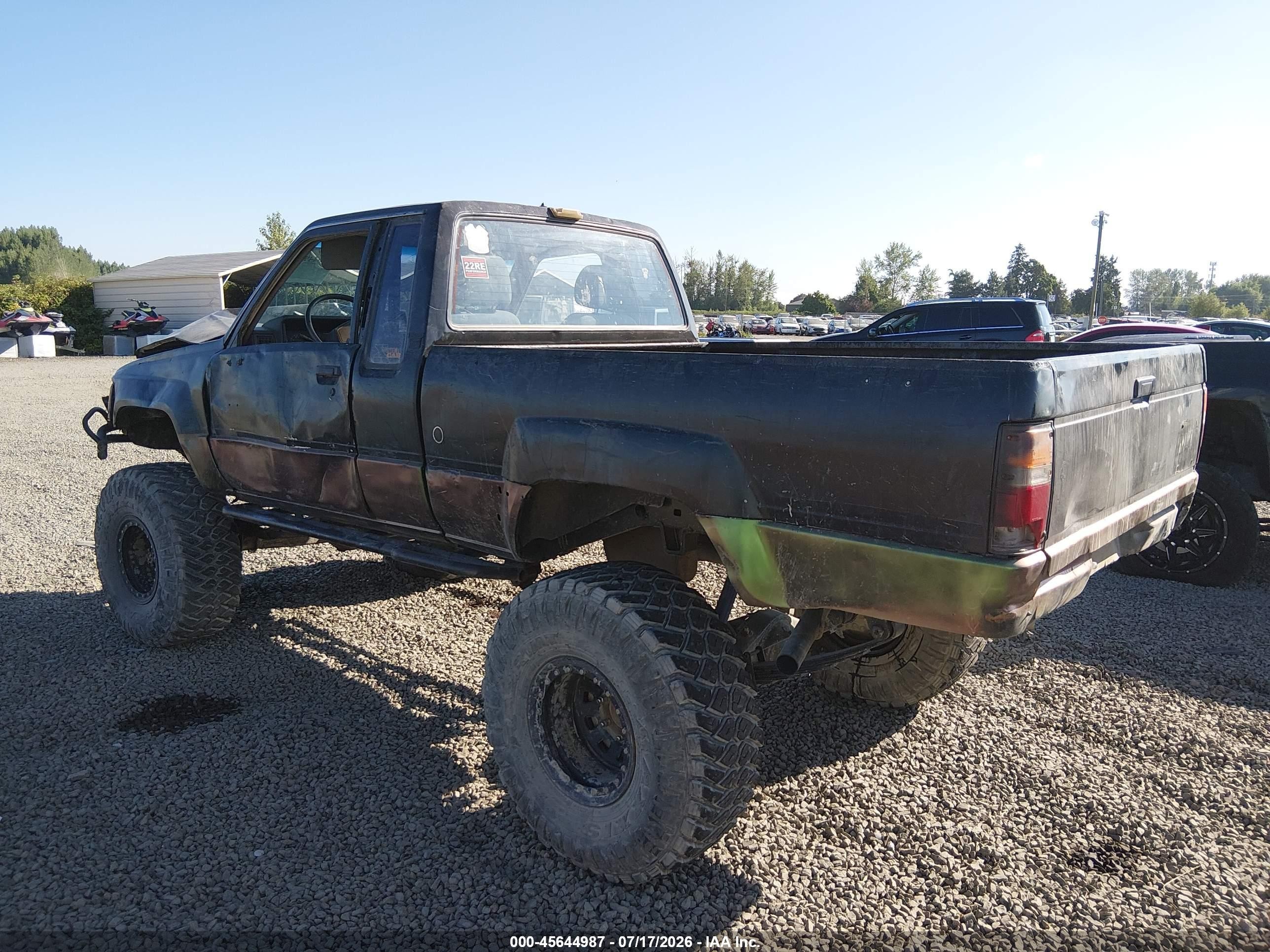 1986 Toyota Pickup Xtracab Rn66 Sr5 Black vin: JT4RN67SXG5024290