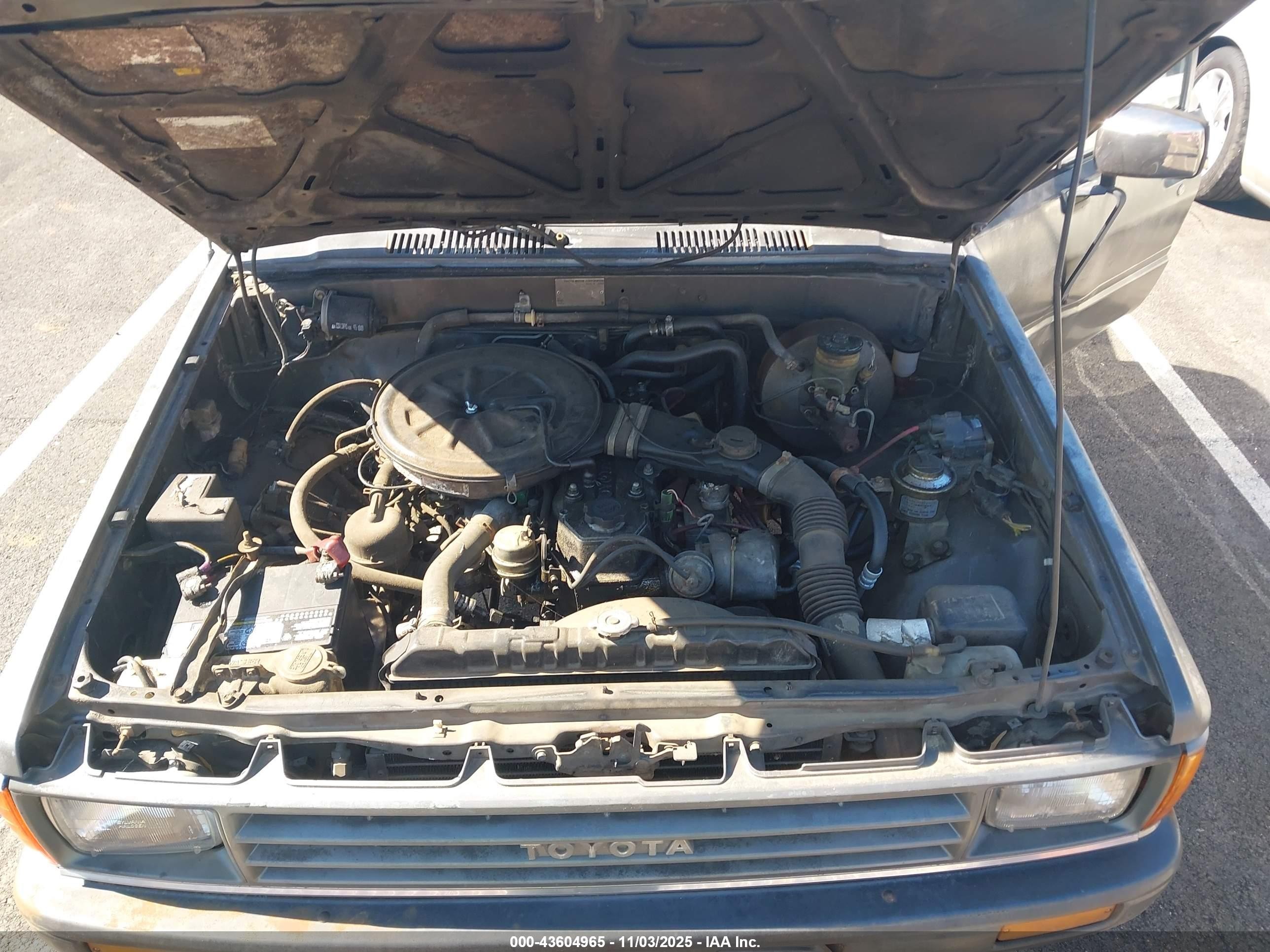 1987 Toyota Pickup Xtracab Rn70 Dlx Gray vin: JT4RN70D2H0039219