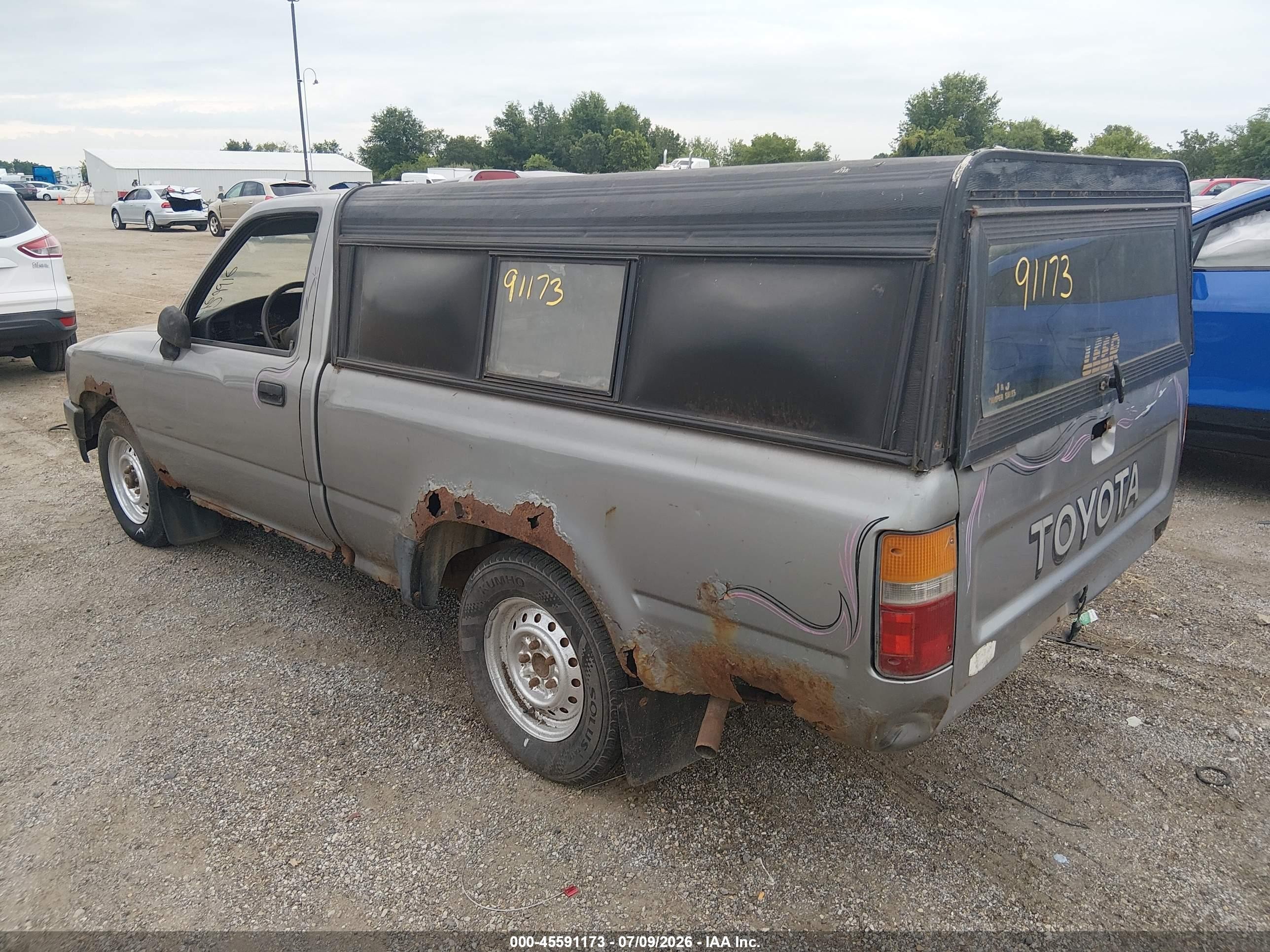 1994 Toyota Pickup 1/2 Ton Short Wheelbase Gray vin: JT4RN81A4R5188200