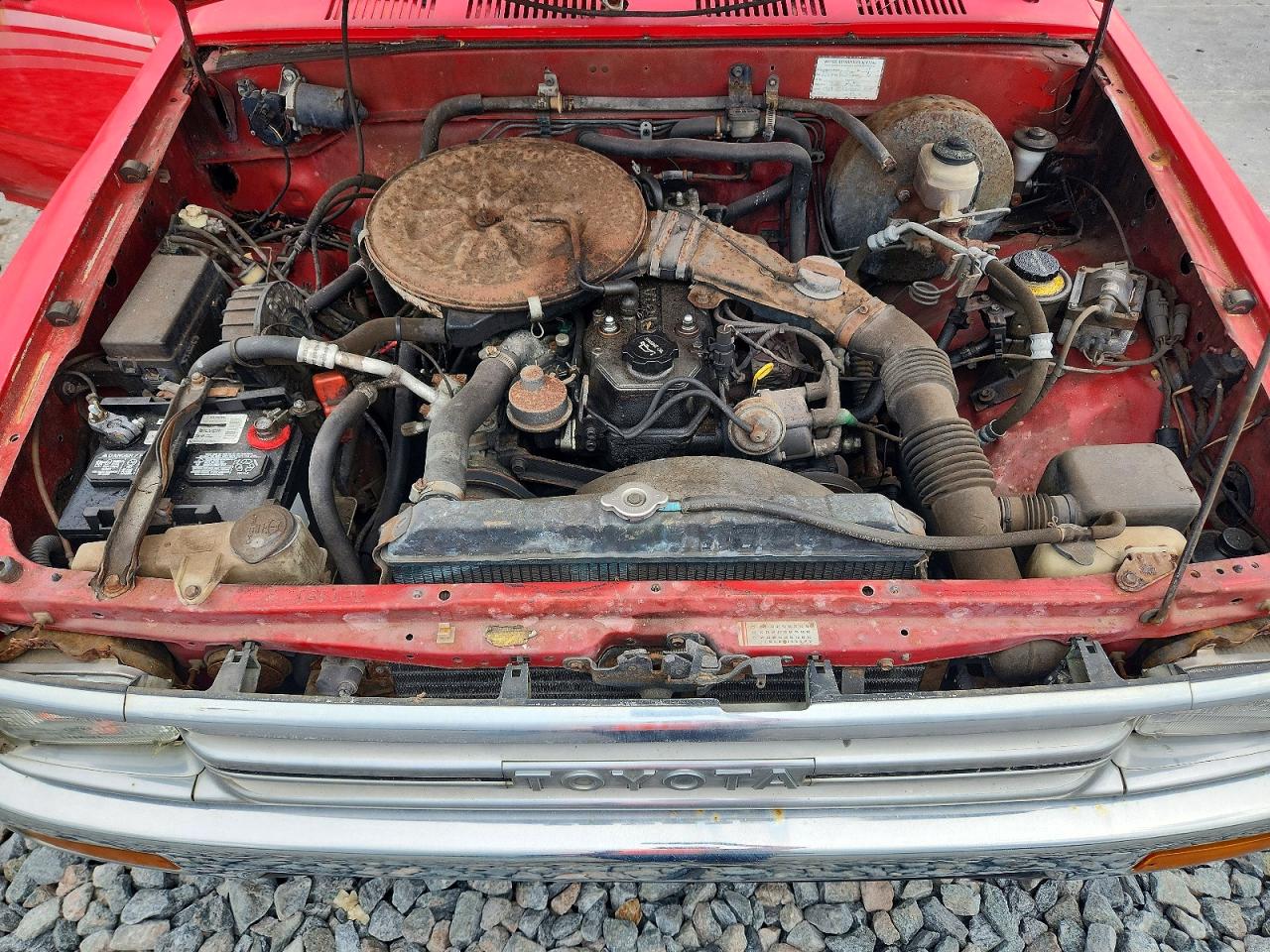 1989 Toyota Pickup Deluxe Red vin: JT4RN81D1K5025200