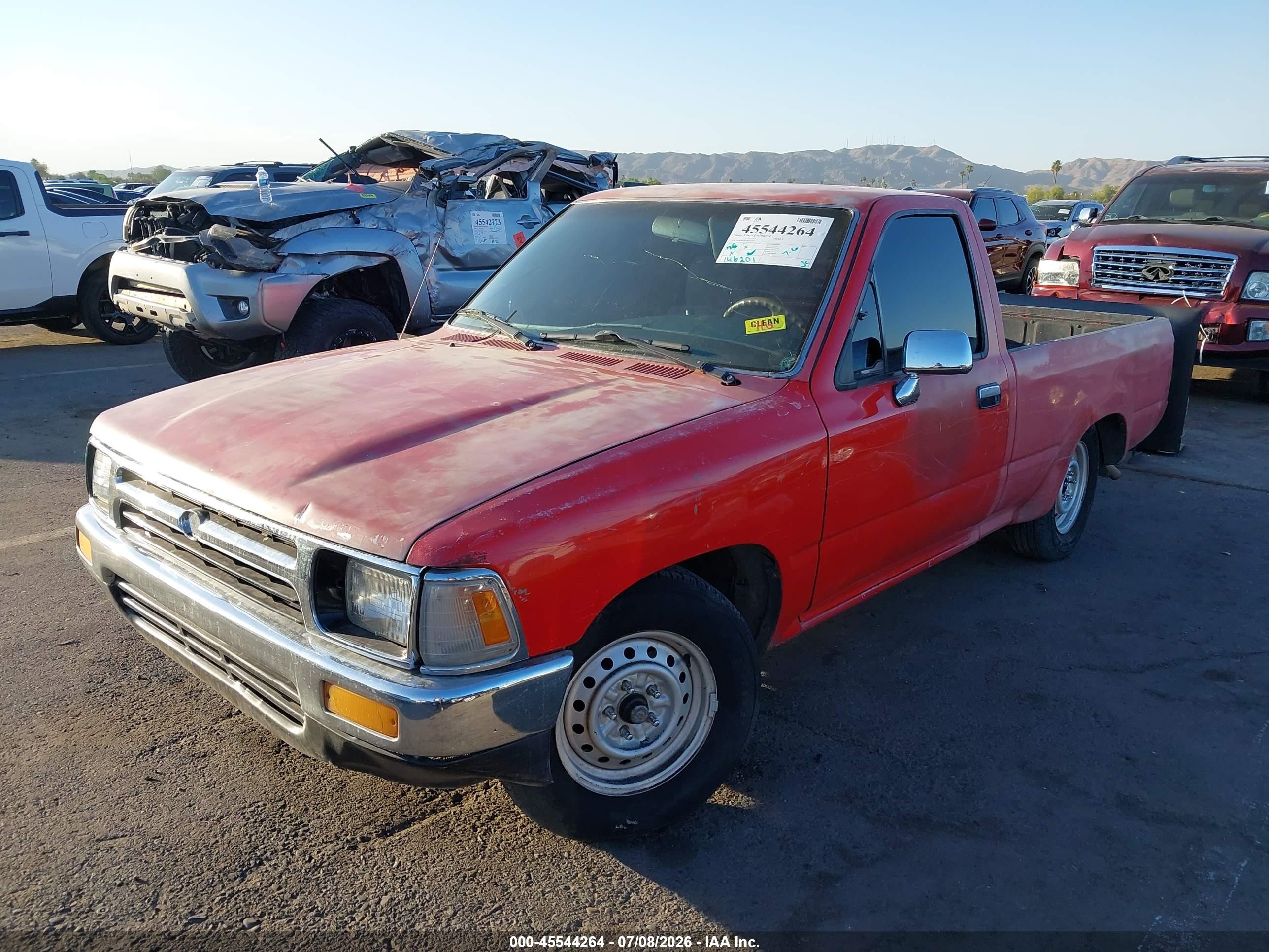 1991 Toyota Pickup 1/2 Ton Sht Wheelbase Dlx Red vin: JT4RN81P1M5113791