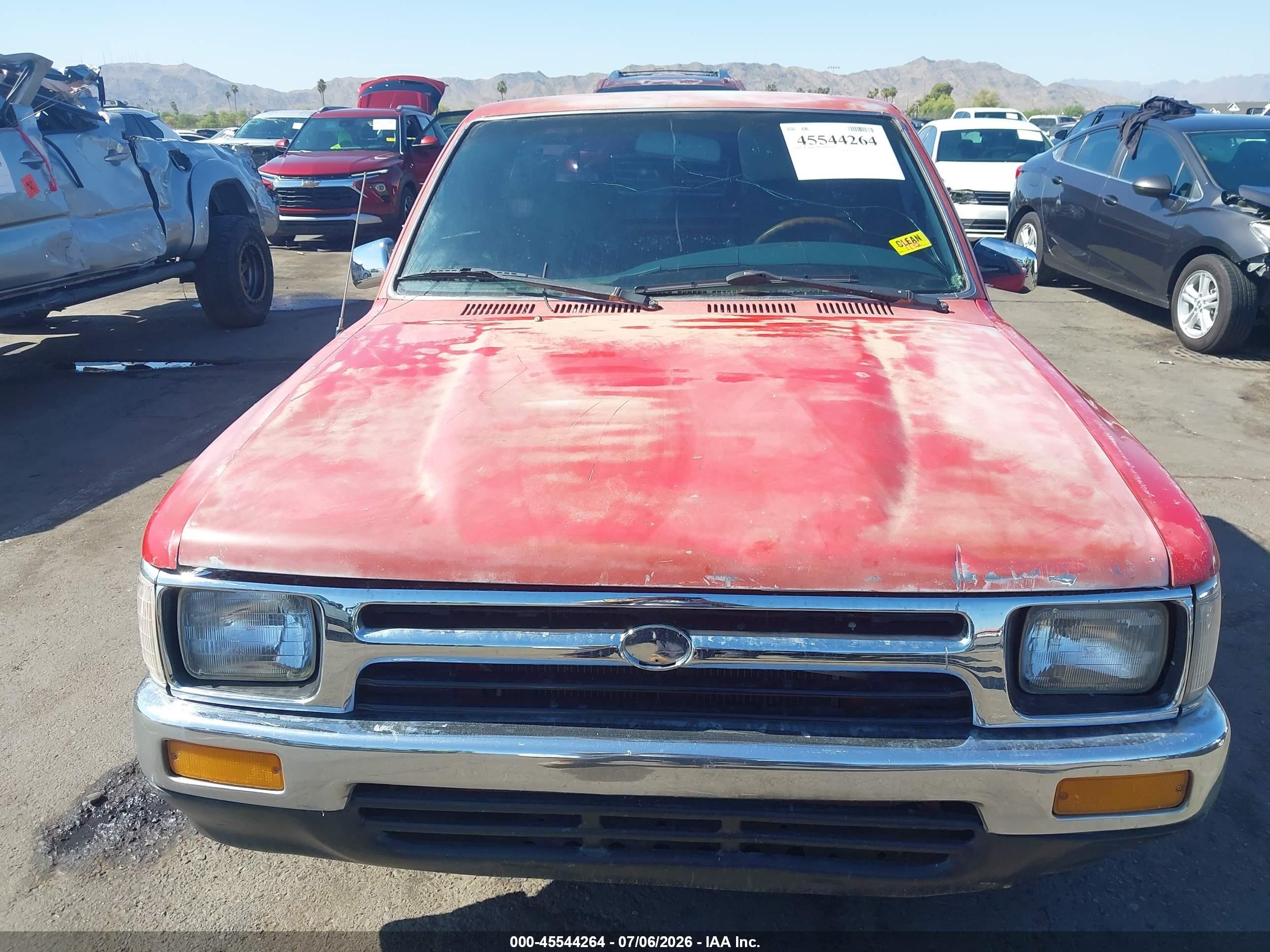 1991 Toyota Pickup 1/2 Ton Sht Wheelbase Dlx Red vin: JT4RN81P1M5113791