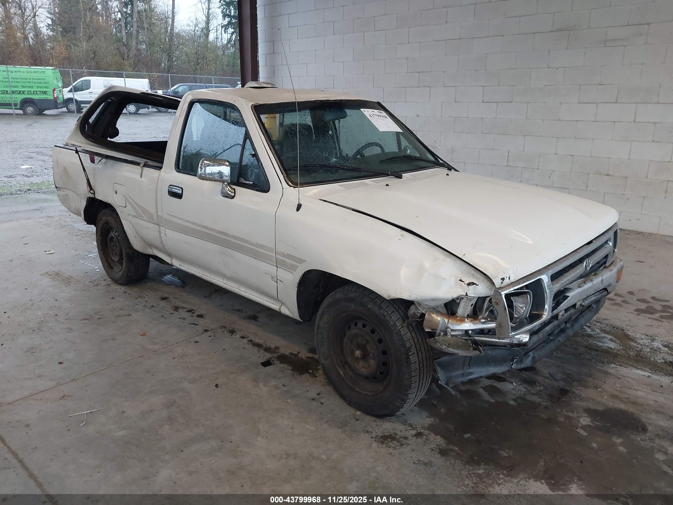 1995 Toyota Pickup 1/2 Ton Short Whlbse Dx White vin: JT4RN81P4S5201831