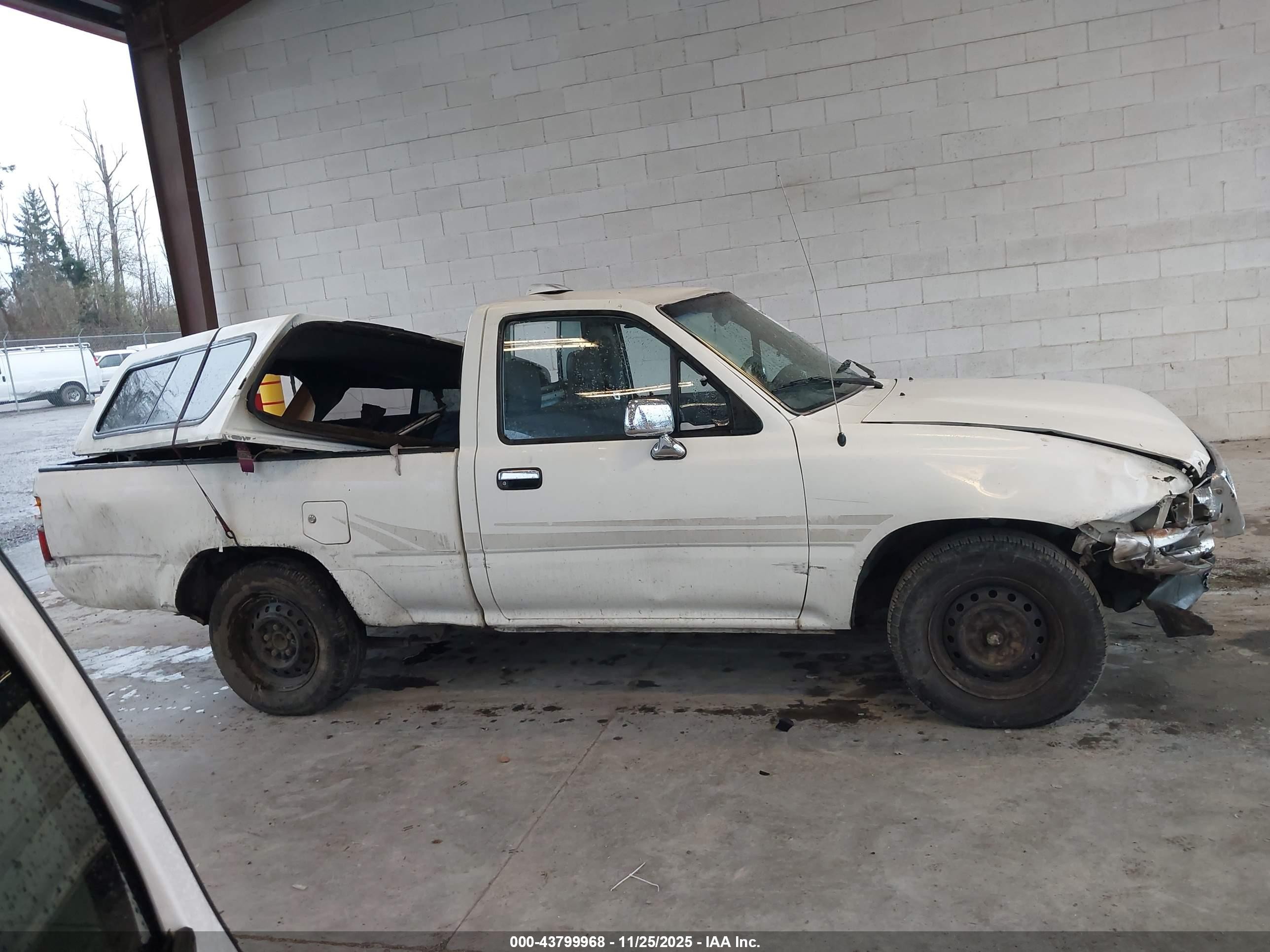 1995 Toyota Pickup 1/2 Ton Short Whlbse Dx White vin: JT4RN81P4S5201831
