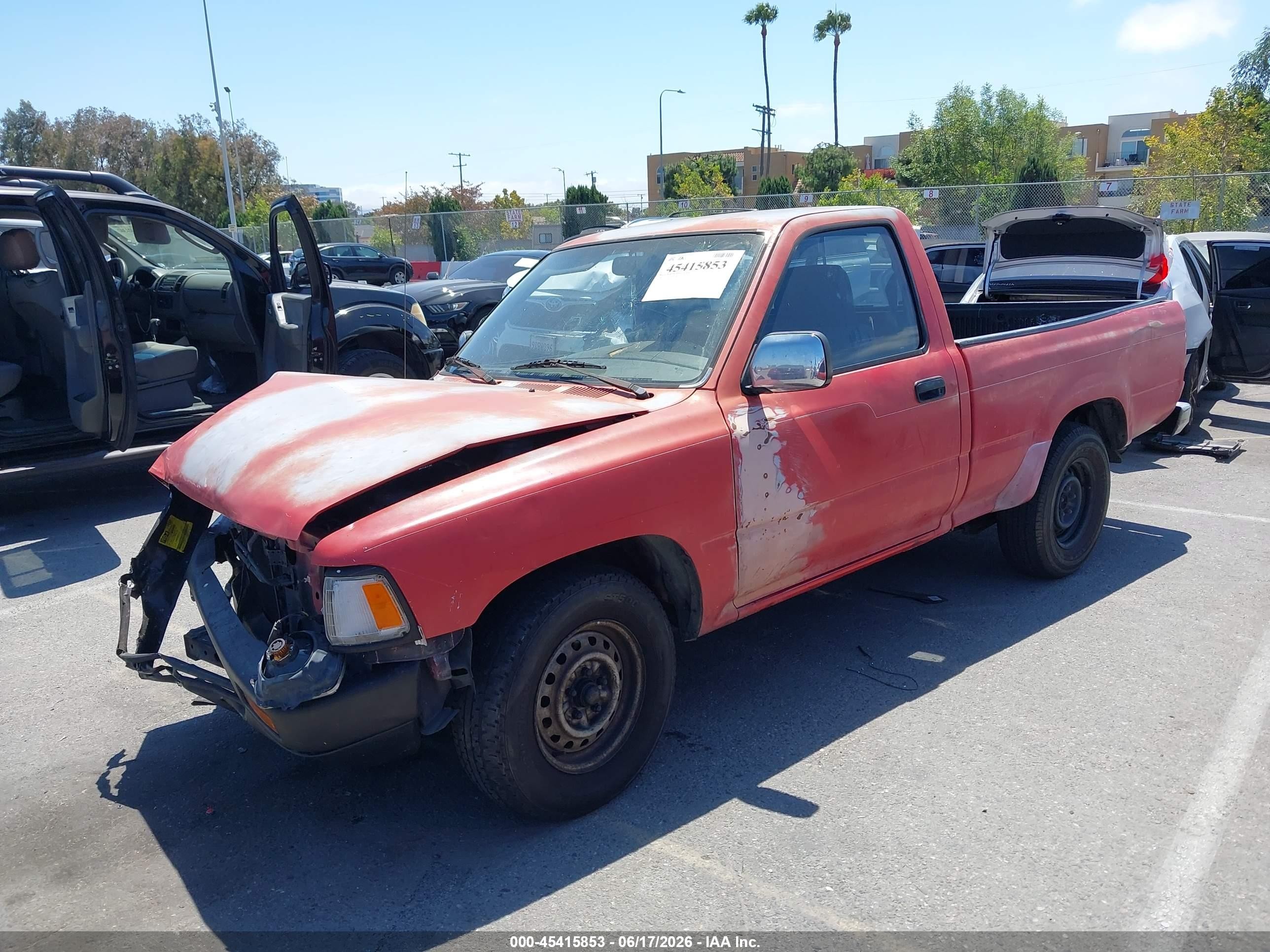 1989 Toyota Pickup 1/2 Ton Sht Wheelbase Dlx Красный vin: JT4RN81P8K0021555