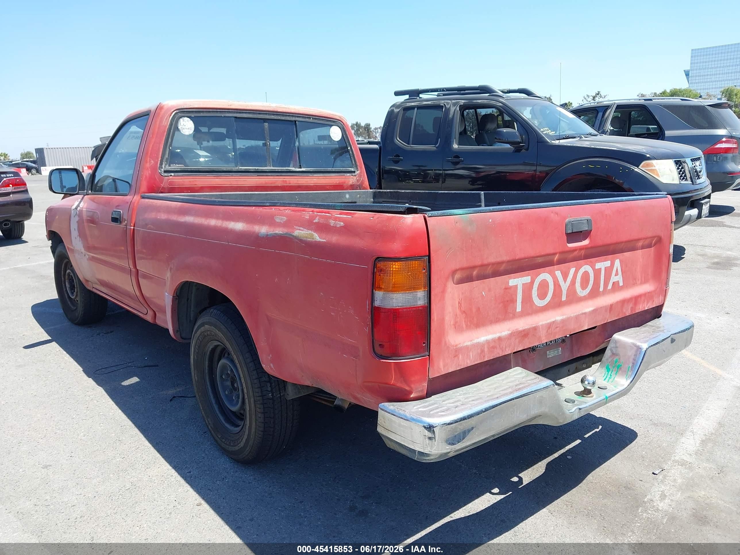 1989 Toyota Pickup 1/2 Ton Sht Wheelbase Dlx Красный vin: JT4RN81P8K0021555
