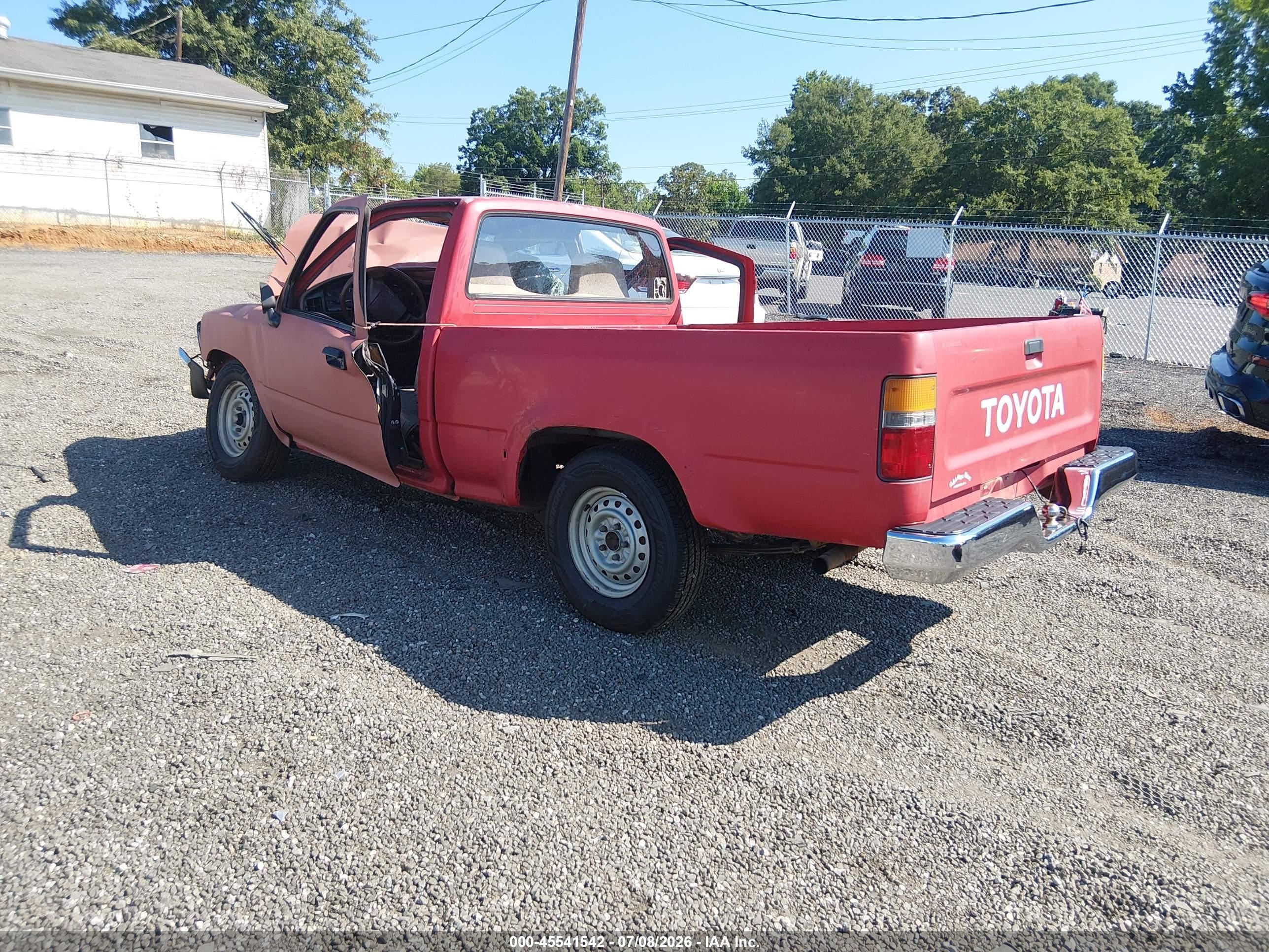 1989 Toyota Pickup 1/2 Ton Short Wheelbase Красный vin: JT4RN81R6K5046376