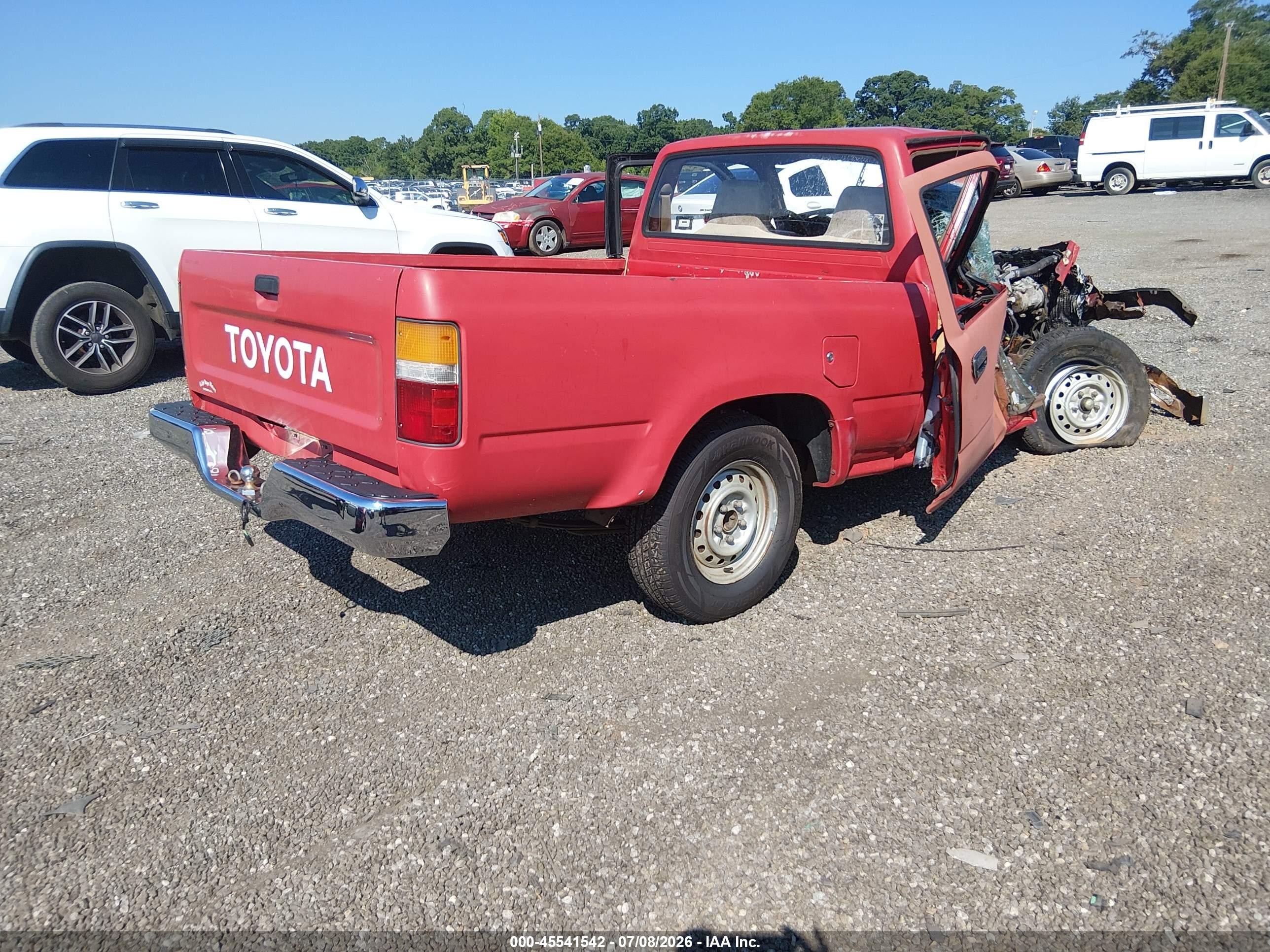 1989 Toyota Pickup 1/2 Ton Short Wheelbase Красный vin: JT4RN81R6K5046376