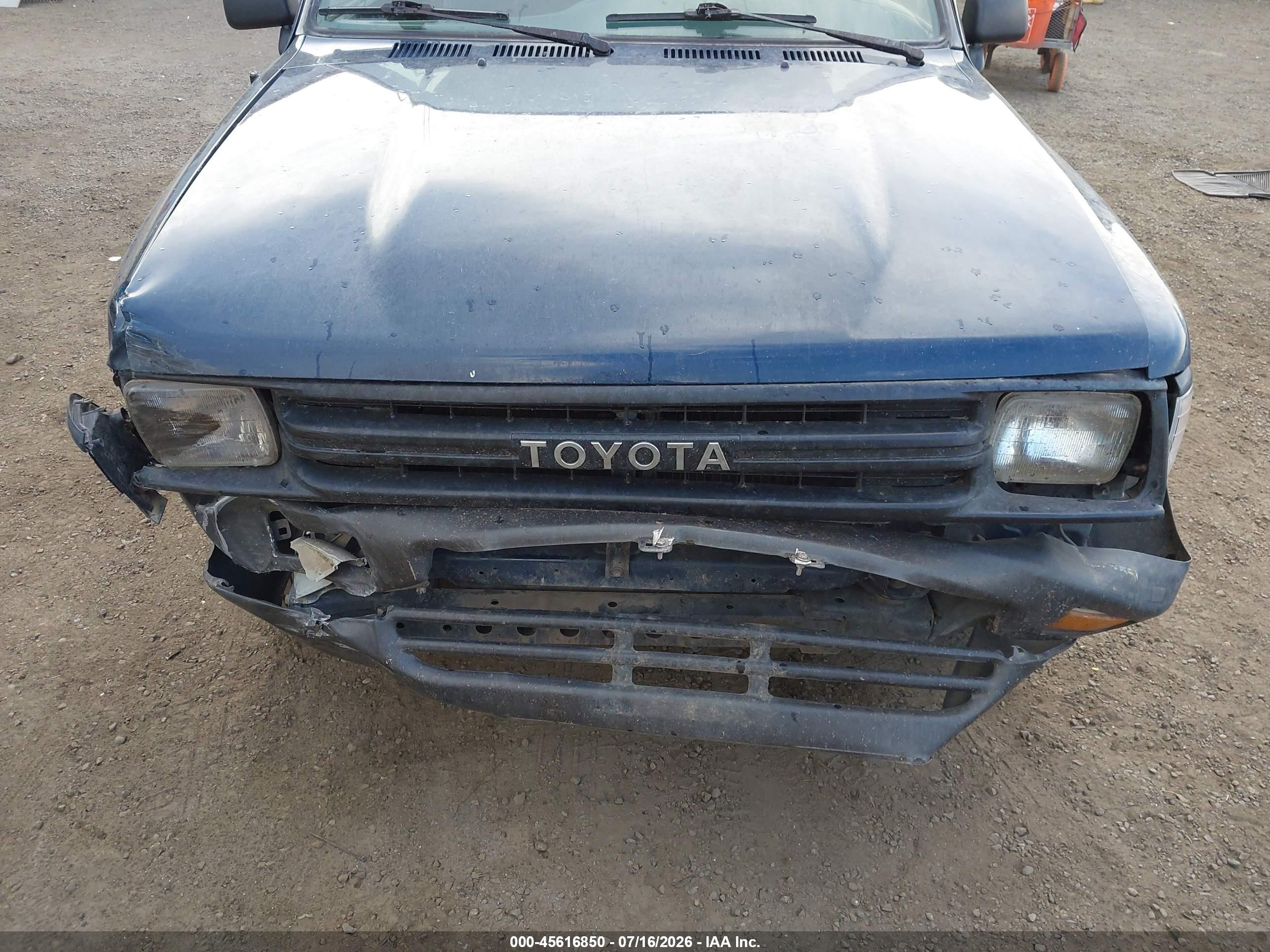 1989 Toyota Pickup 1/2 Ton Short Wheelbase Синий vin: JT4RN81RXK5037762