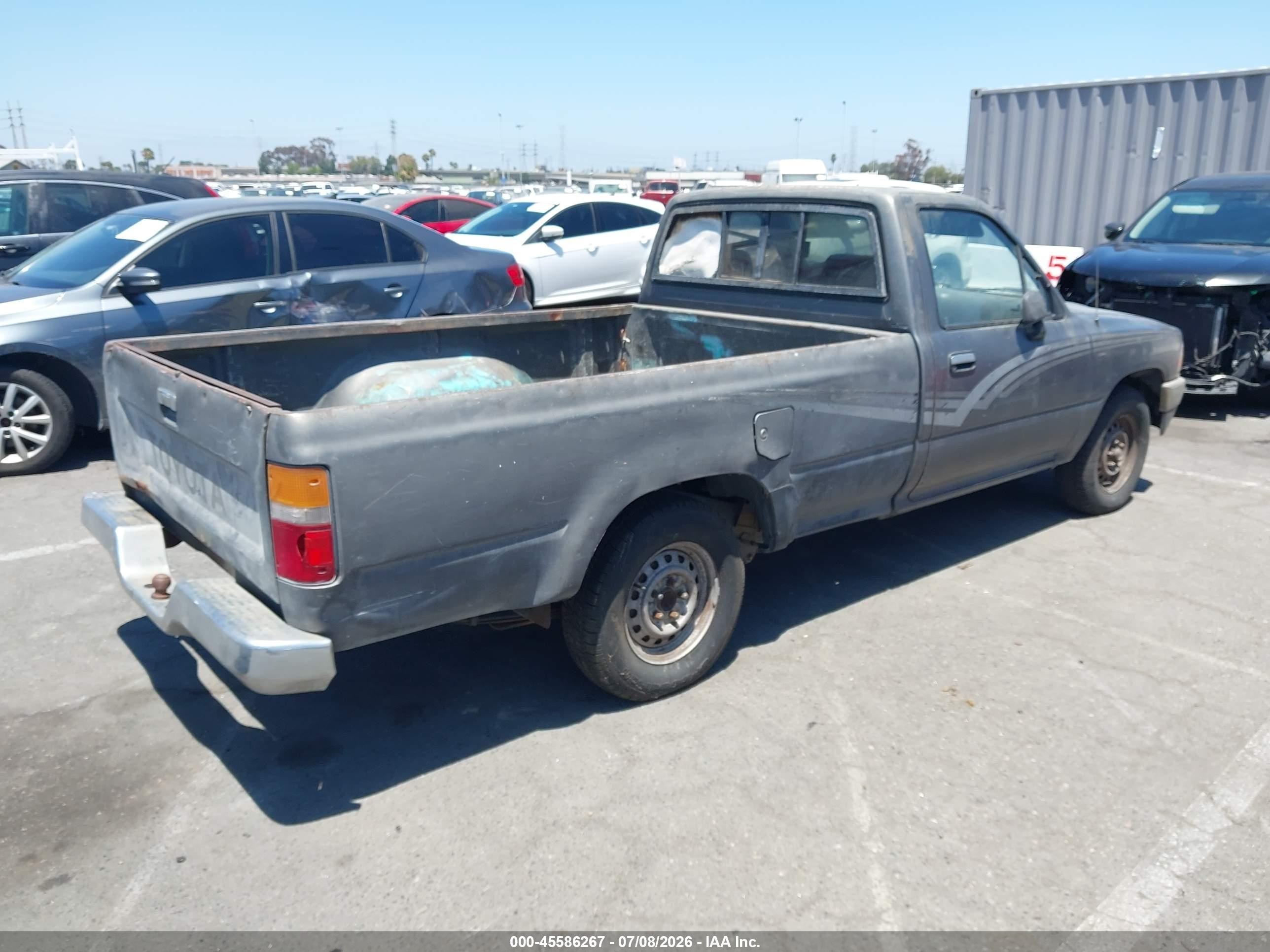 1989 Toyota Pickup 1/2 Ton Lng Wheelbase Dlx Gray vin: JT4RN82P0K0000018