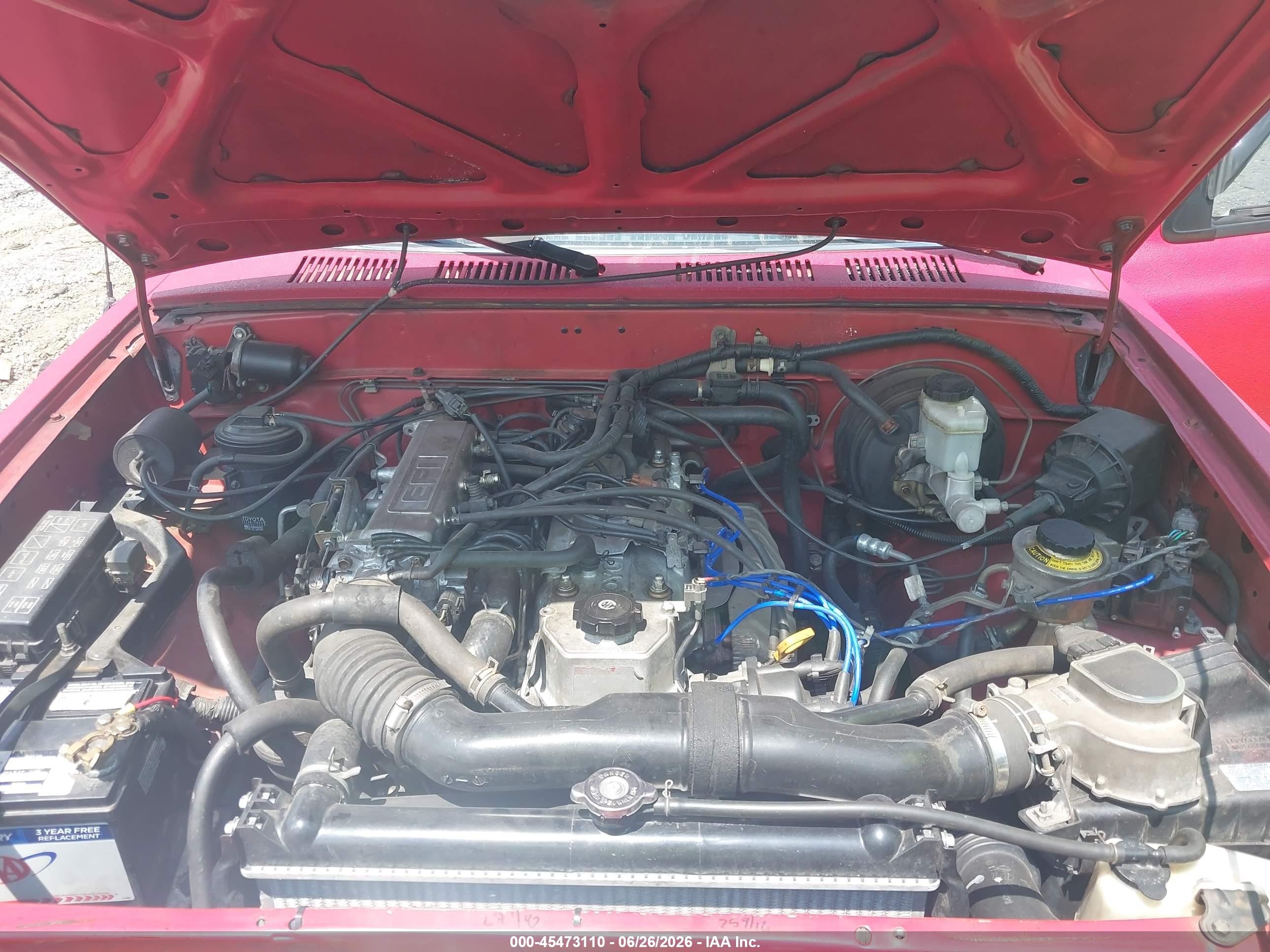 1994 Toyota Pickup 1/2 Ton Ex Lng Whlbase/dx Red vin: JT4RN93P0R5099120