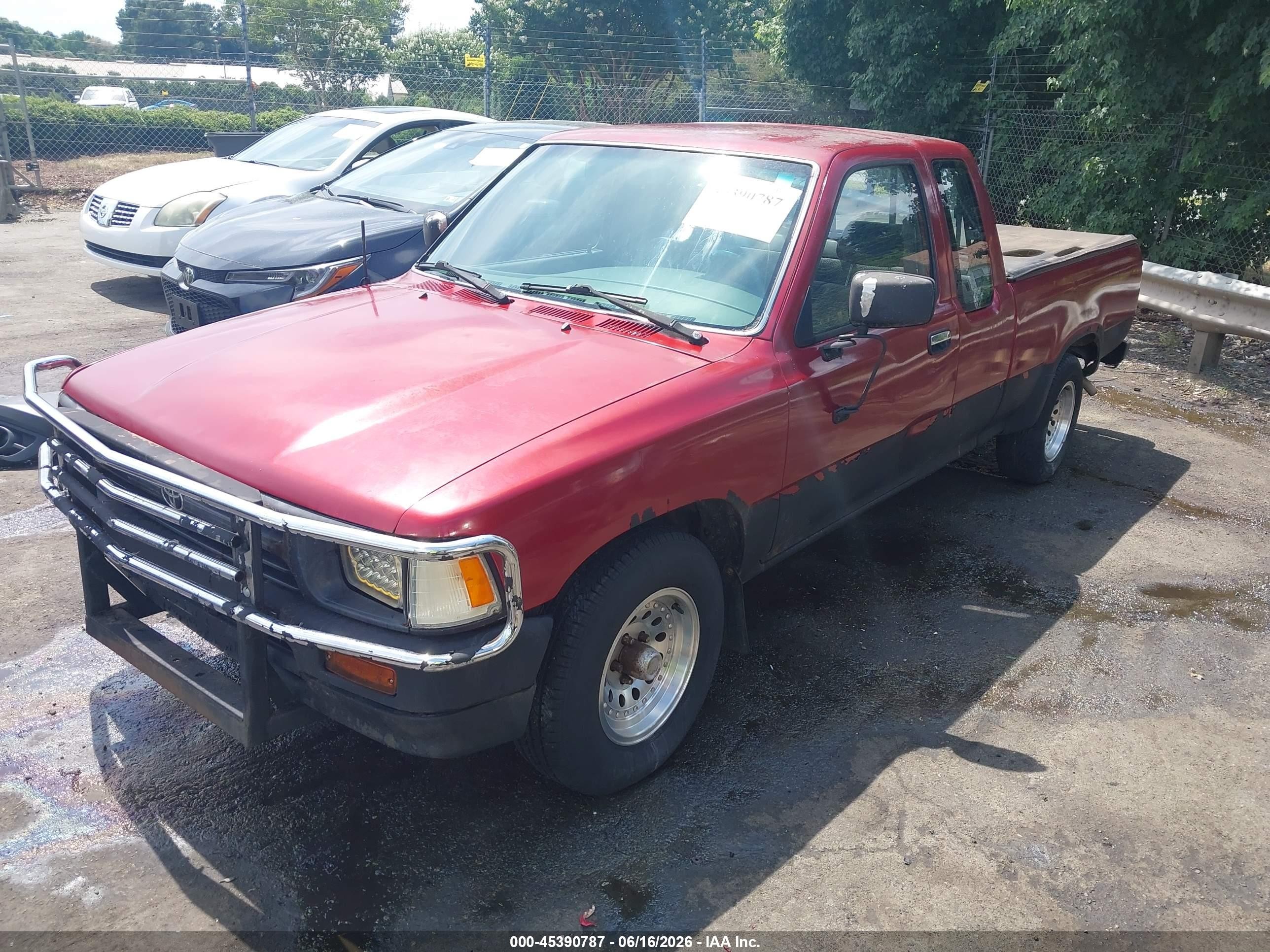 1993 Toyota Pickup 1/2 Ton Ex Long Whlbse Dx Red vin: JT4RN93P2P5083160