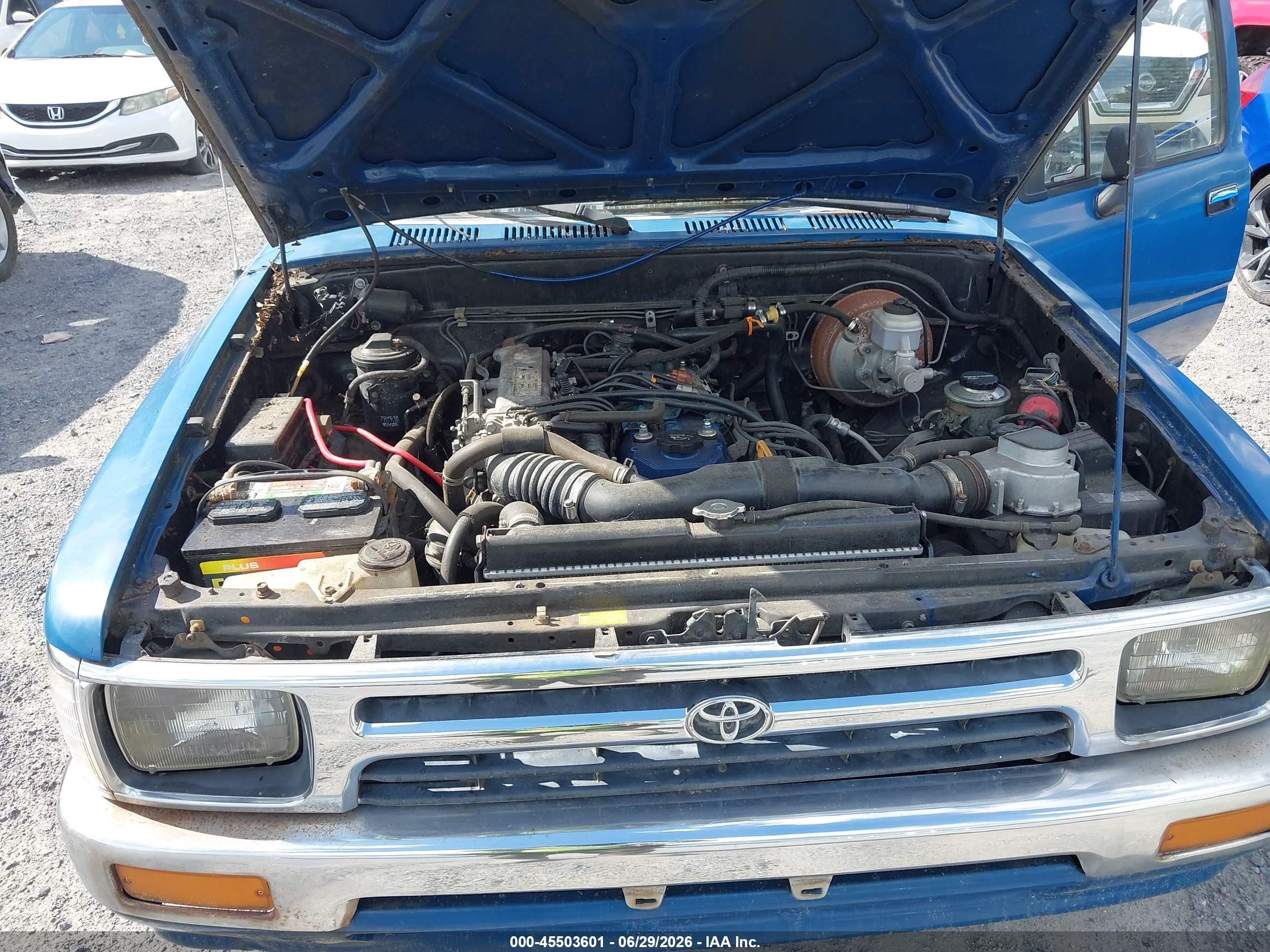 1992 Toyota Pickup 1/2 Ton Ex Lng Whlbse Dlx Blue vin: JT4RN93P6N5061045