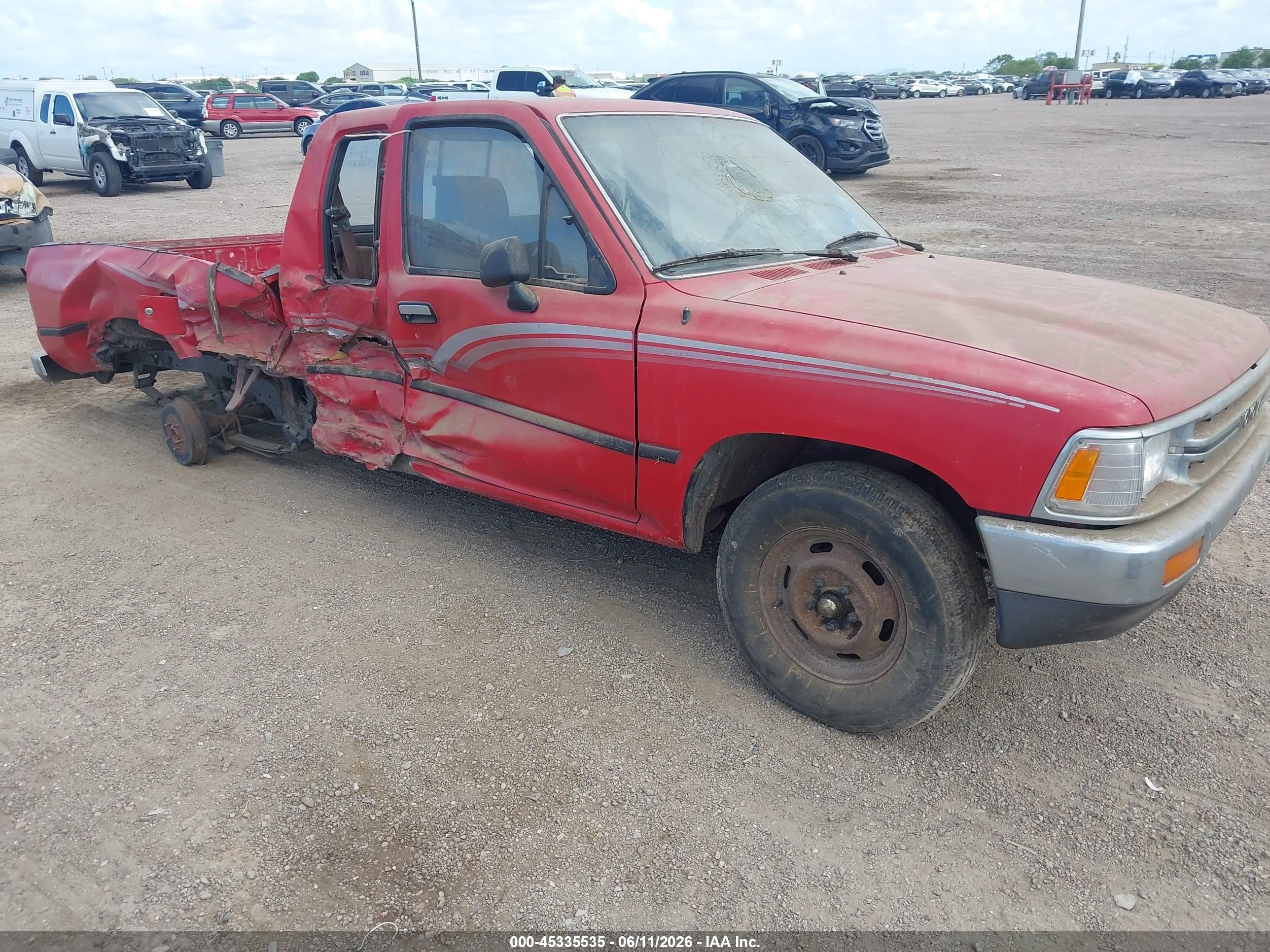 1989 Toyota Pickup 1/2 Ton Ex Lng Whlbse Dlx Red vin: JT4RN93P8K0009845