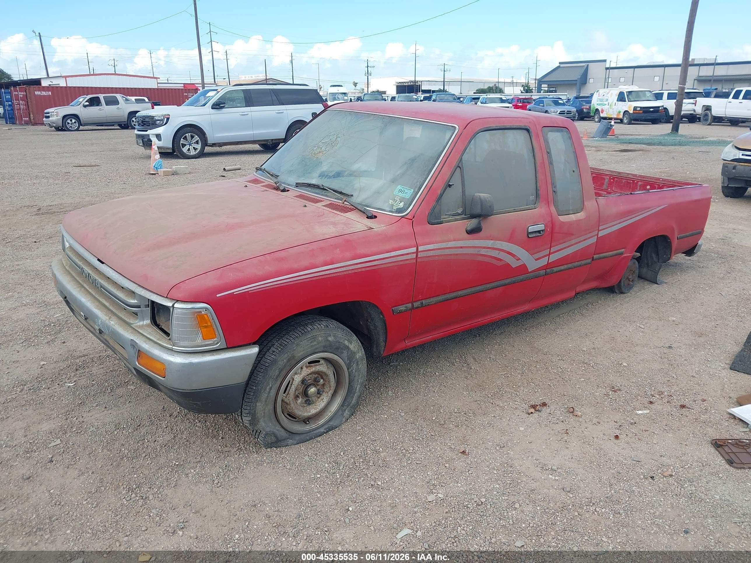 1989 Toyota Pickup 1/2 Ton Ex Lng Whlbse Dlx Red vin: JT4RN93P8K0009845