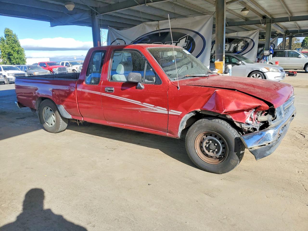 1992 Toyota Pickup Deluxe Burgundy vin: JT4RN93PXN5058469