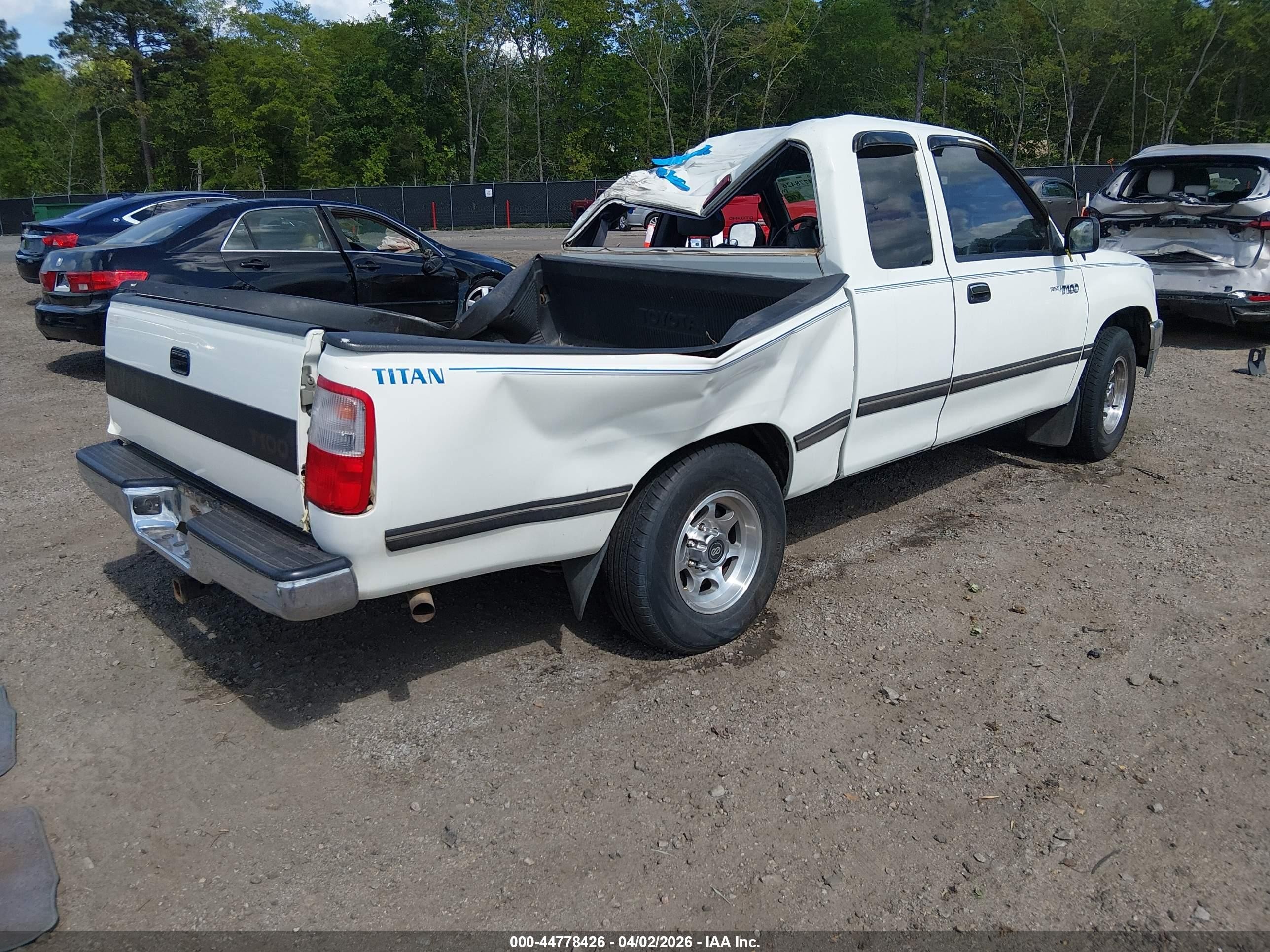1997 Toyota T100 Dx V6 White vin: JT4TN12D1V0030491