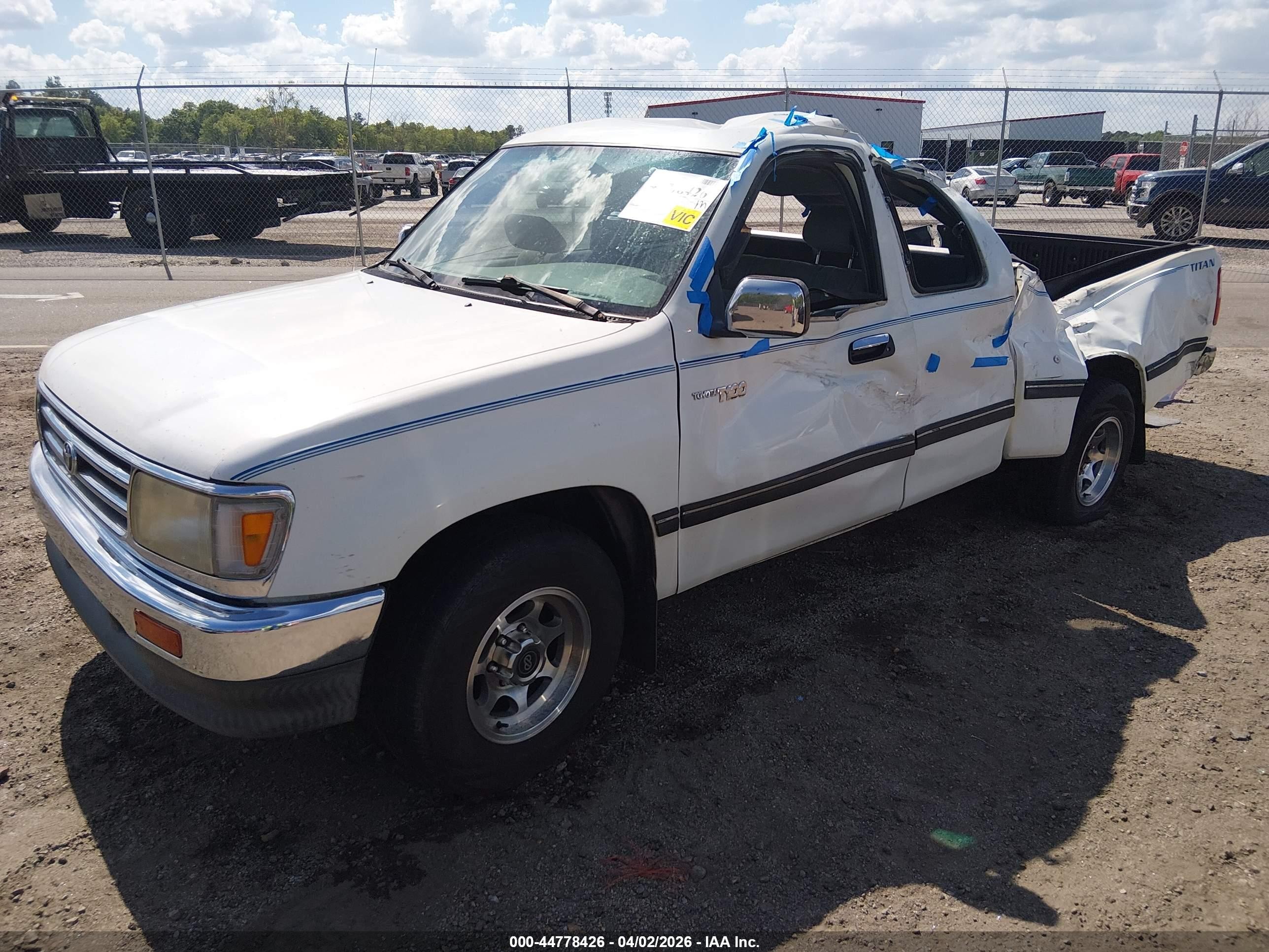 1997 Toyota T100 Dx V6 White vin: JT4TN12D1V0030491