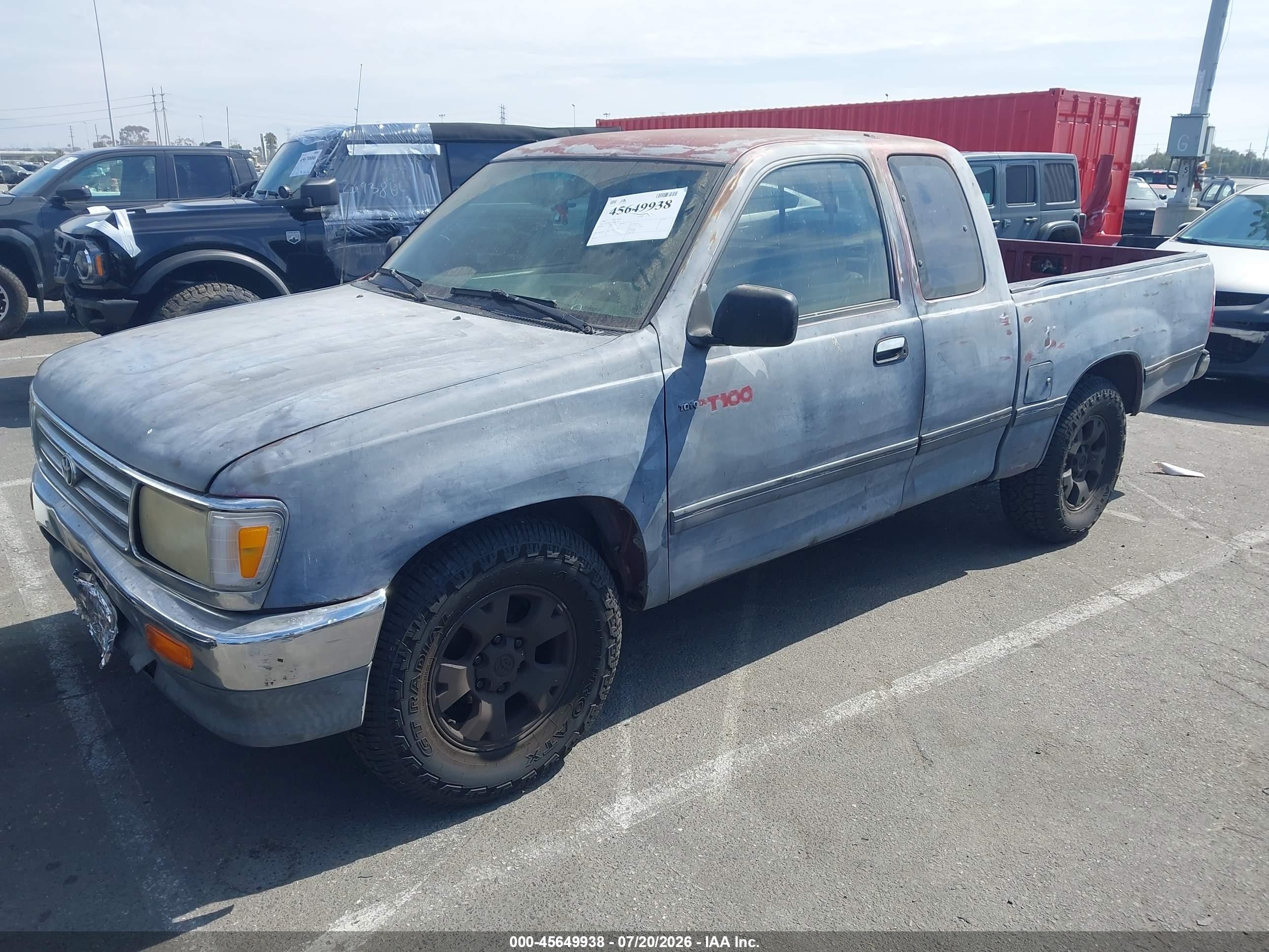 1996 Toyota T100 Xtracab Gray vin: JT4TN12D6T0018236