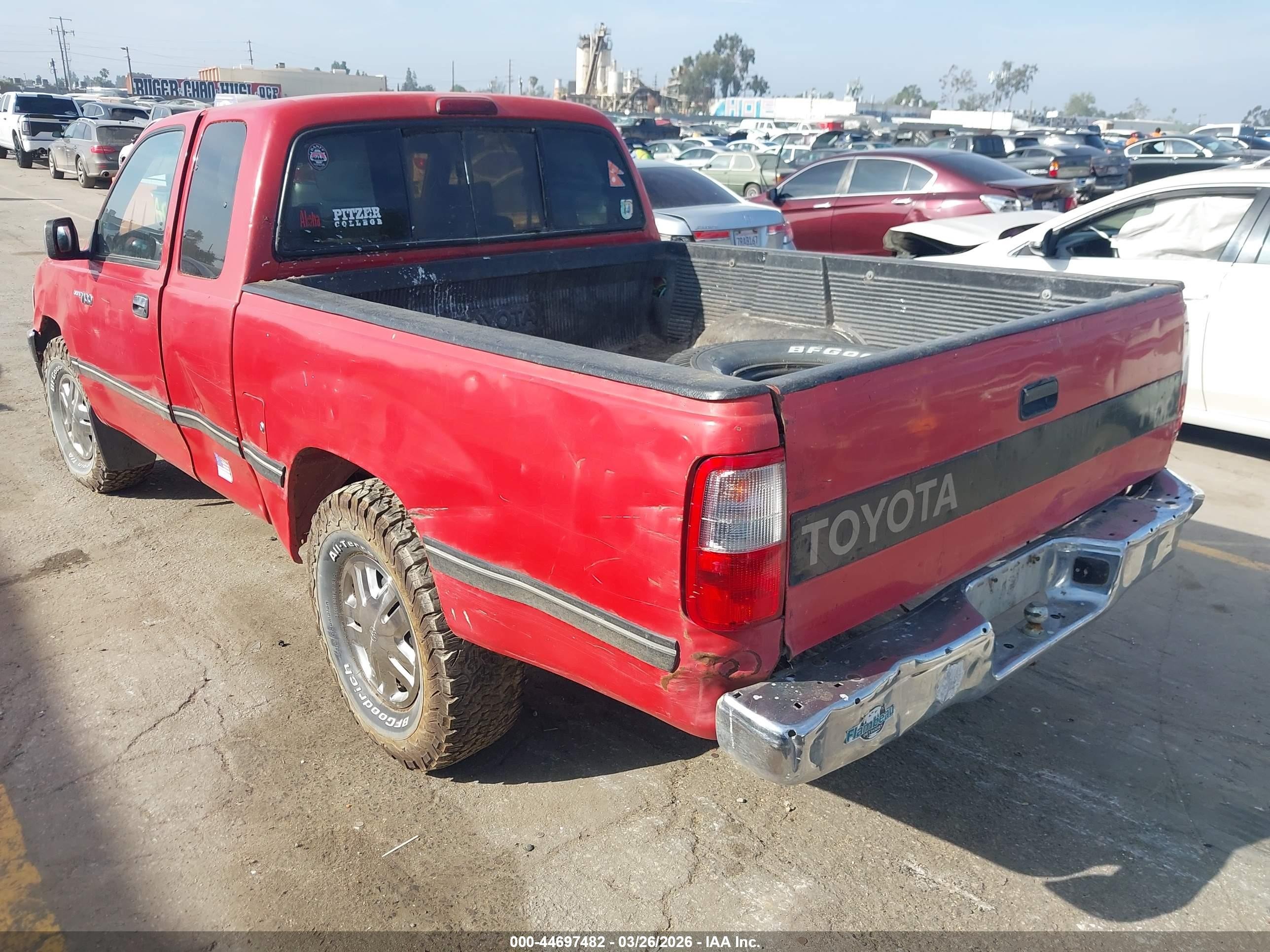 1997 Toyota T100 Dx V6 Red vin: JT4TN12D6V0031264