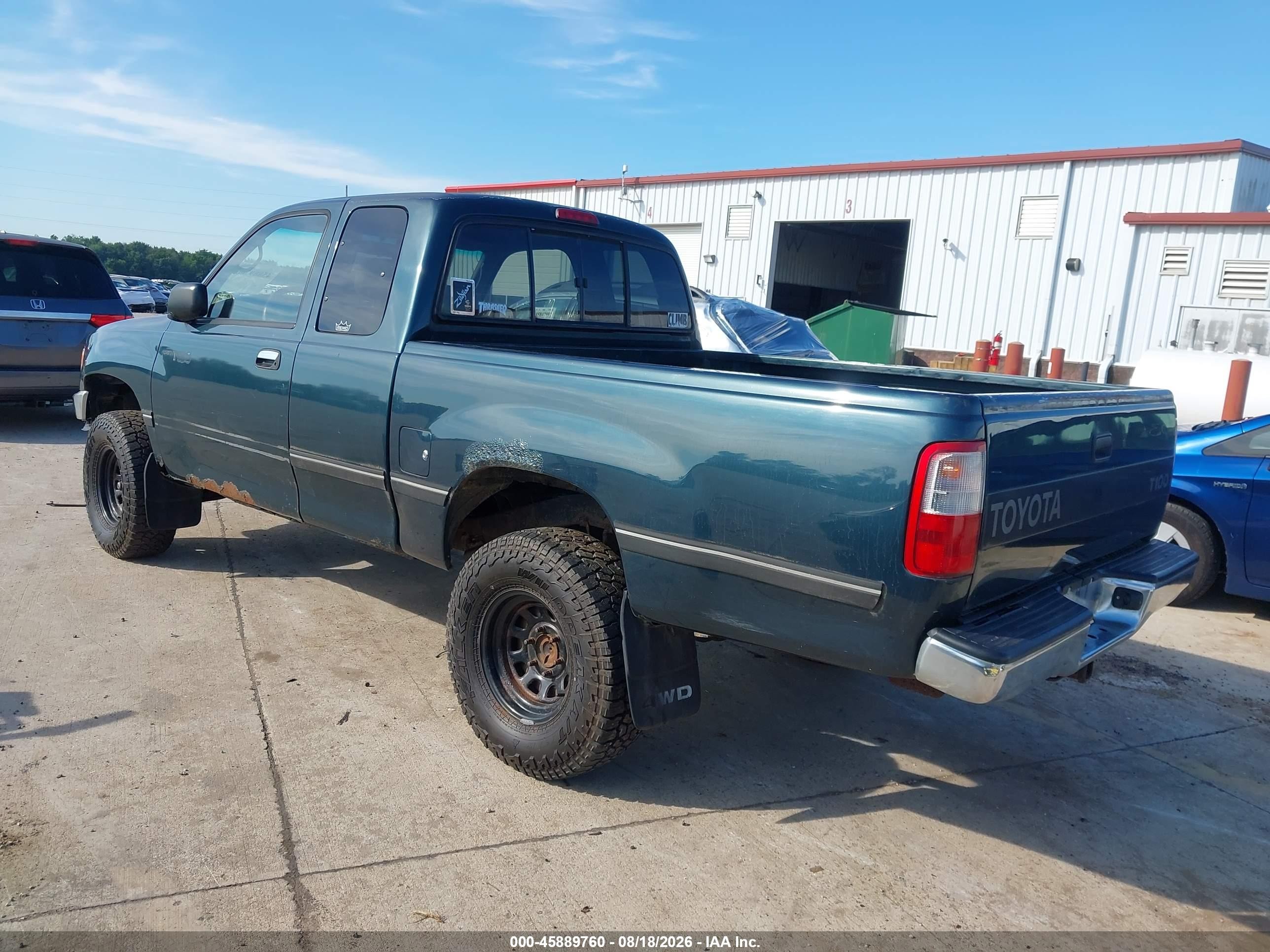 1996 Toyota T100 Xtracab Blue vin: JT4UN22D2T0031396