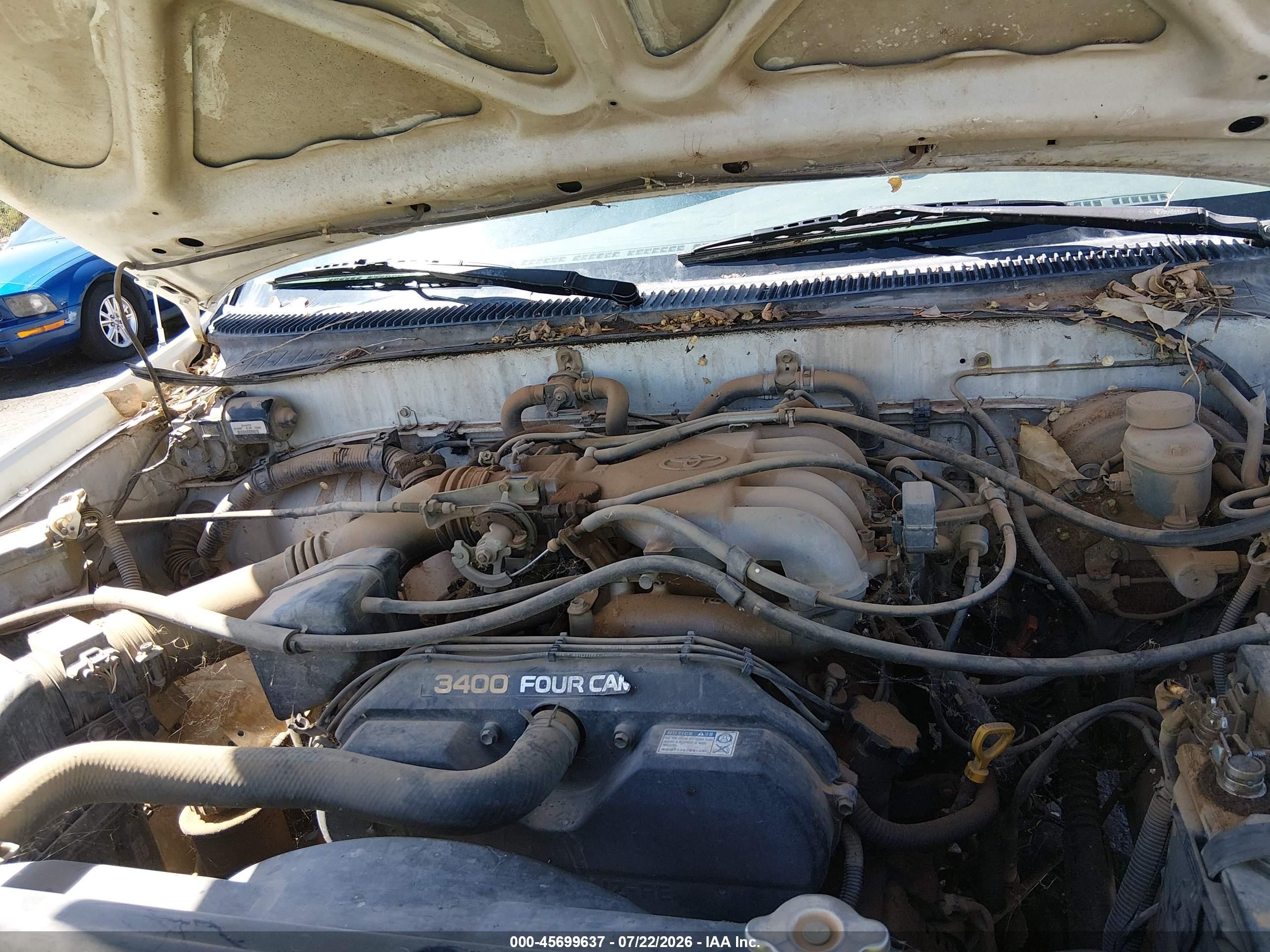 1998 Toyota T100 Dx V6 White vin: JT4UN22D4W0054523
