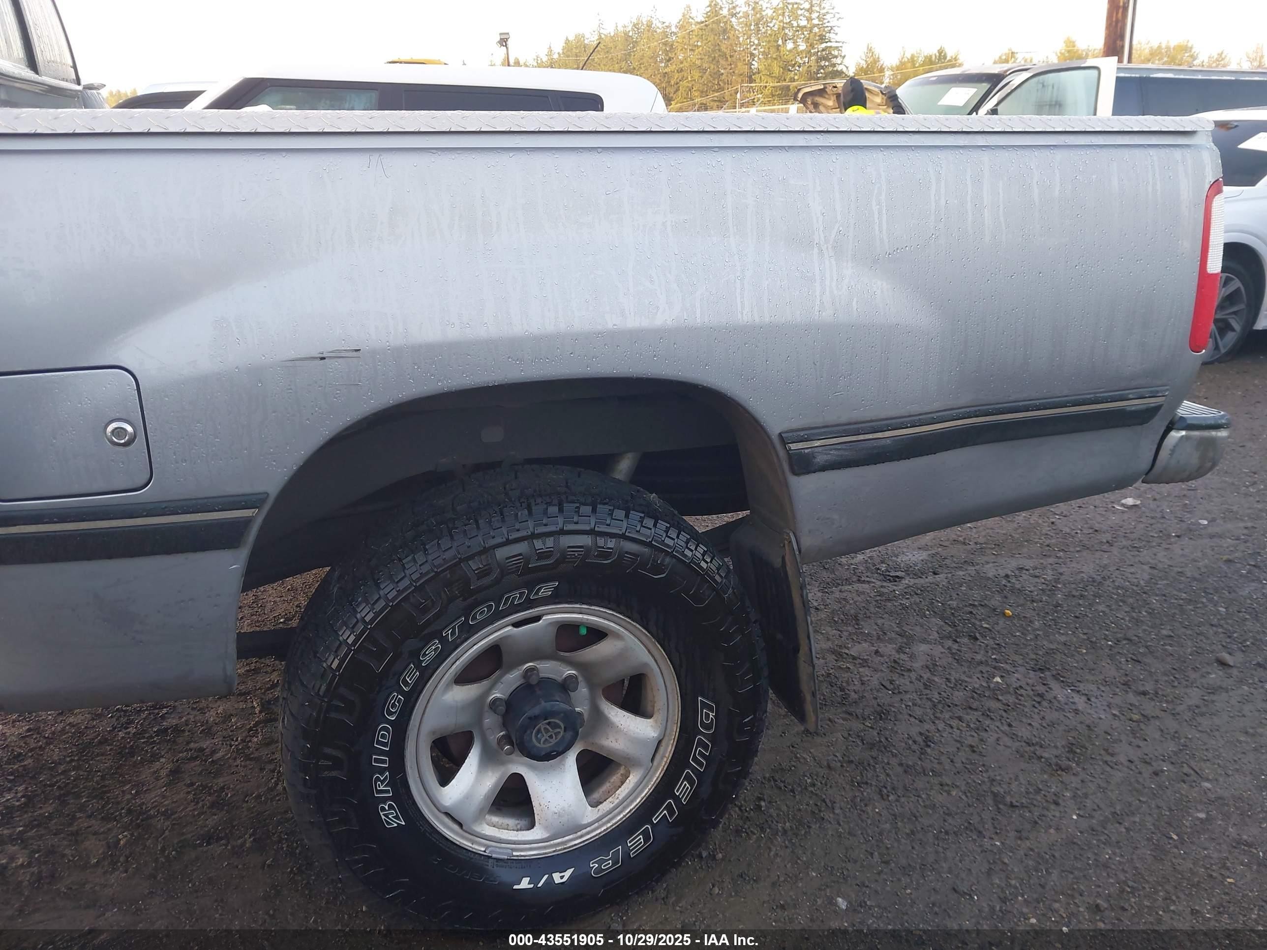 1997 Toyota T100 Dx V6 Silver vin: JT4UN22D5V0049409